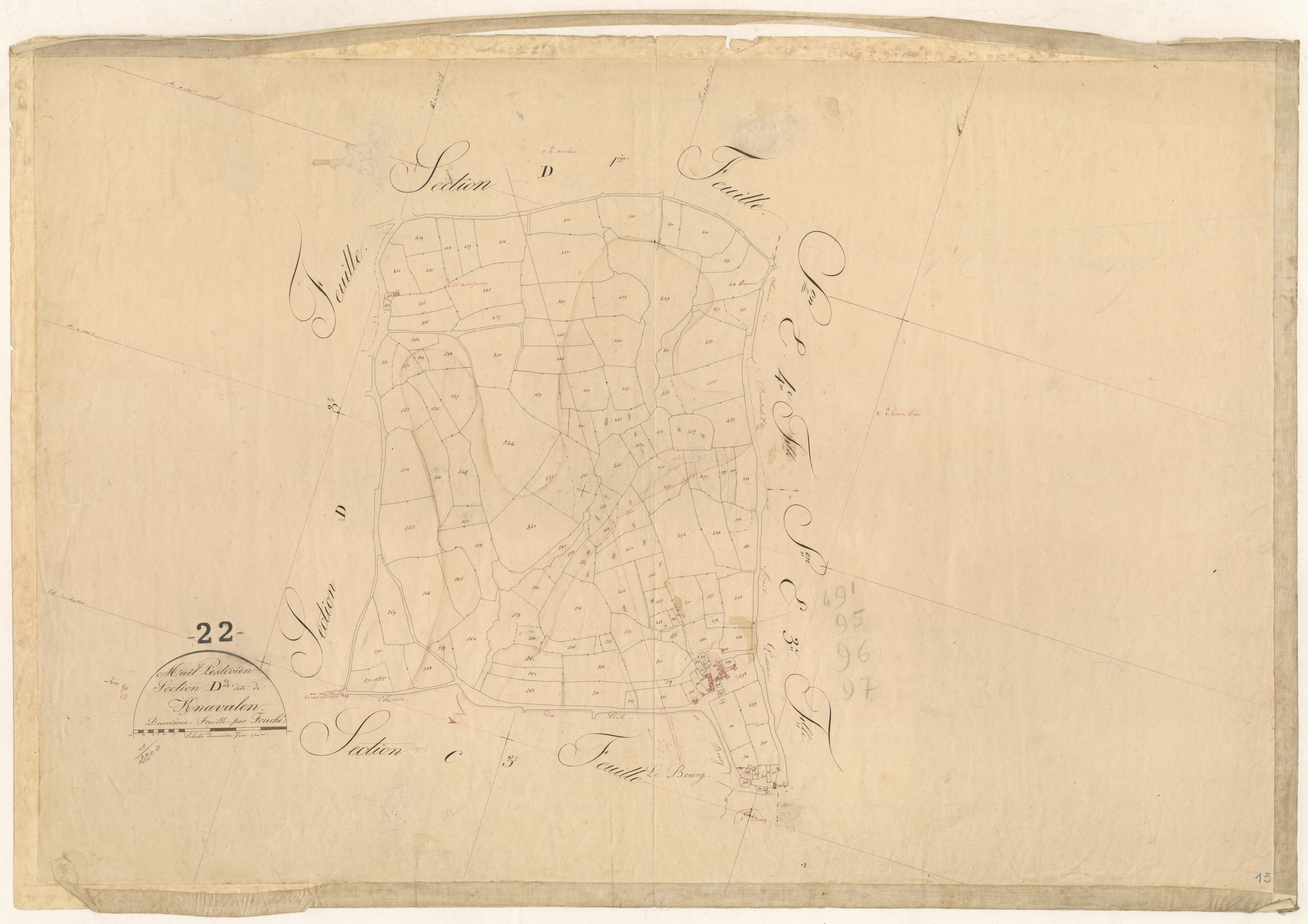 Maël-Pestivien - Section D, 1re feuille