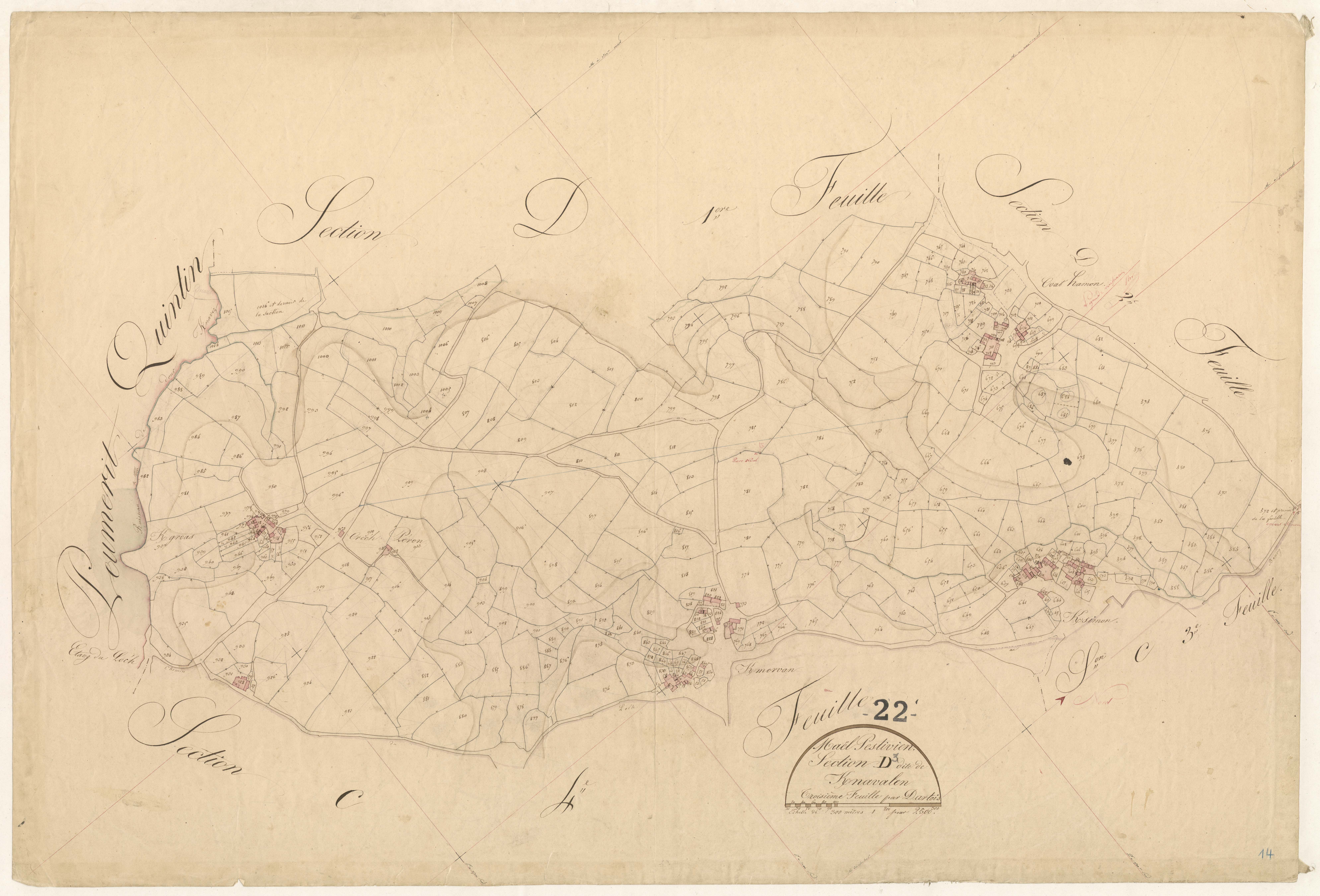 Maël-Pestivien - Section D, 2e feuille