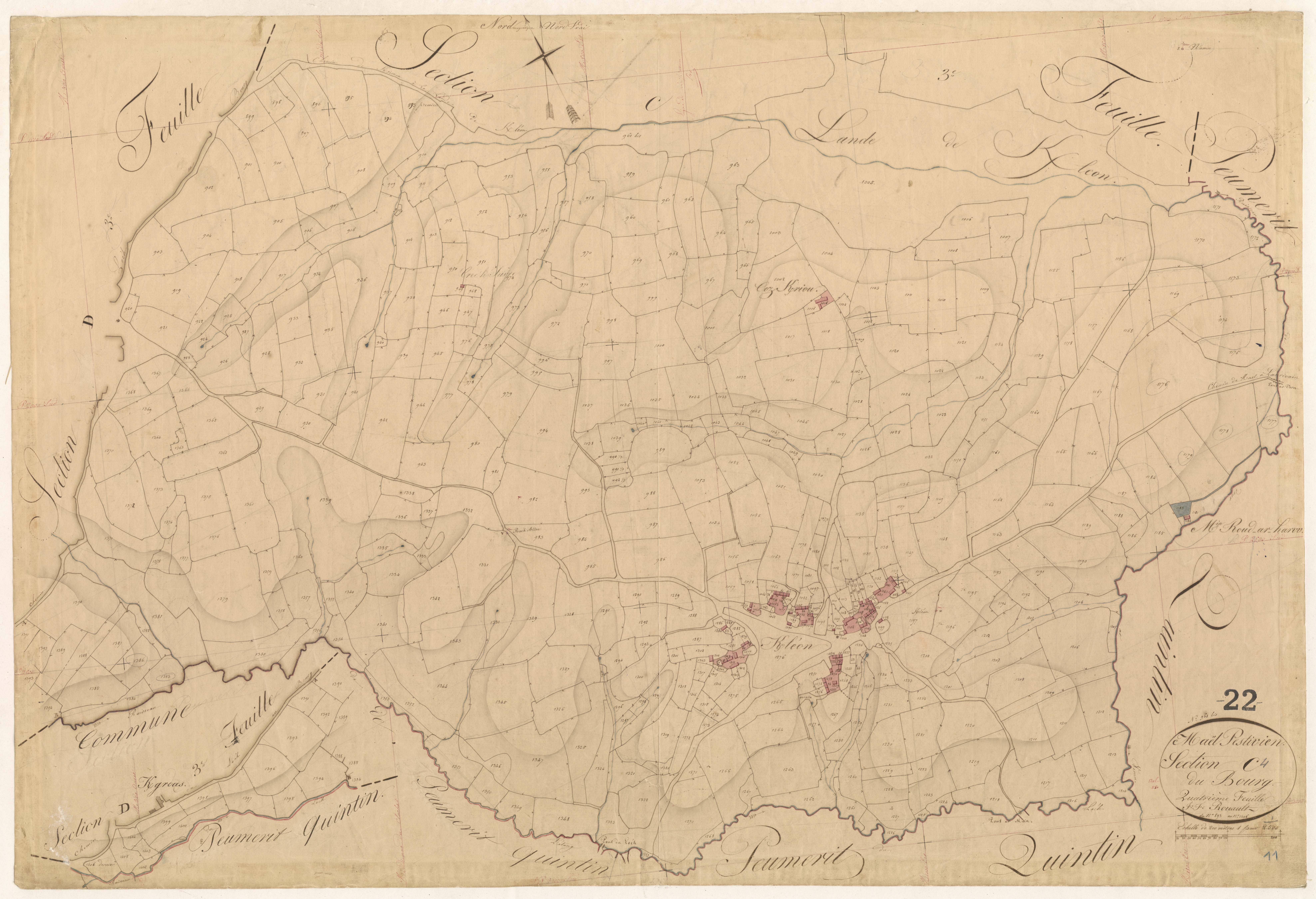 Maël-Pestivien - Section E, 4e feuille