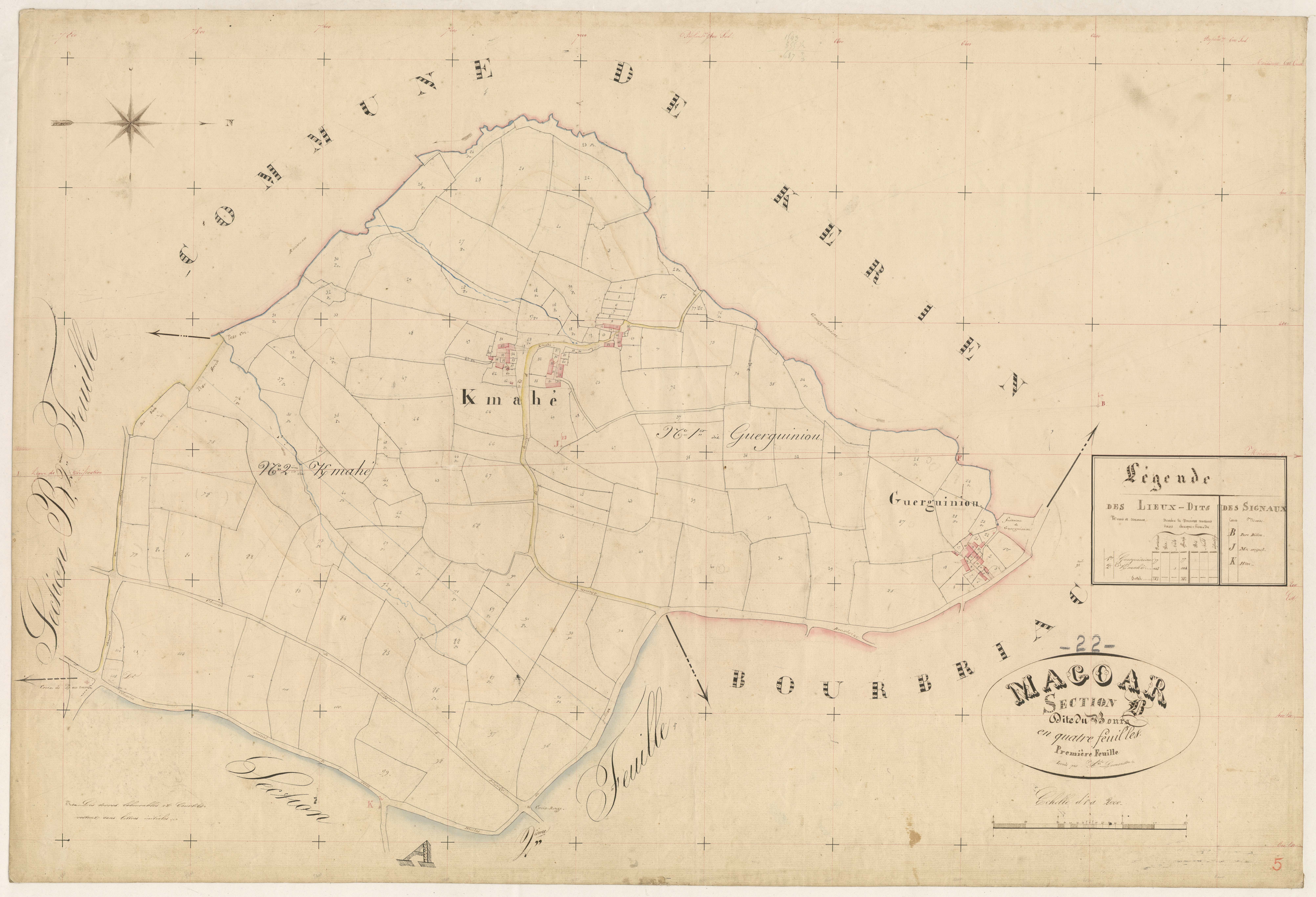 Magoar - Section B, 1re feuille