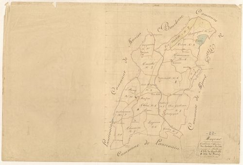 Magoar - Tableau d'assemblage : sections A, B