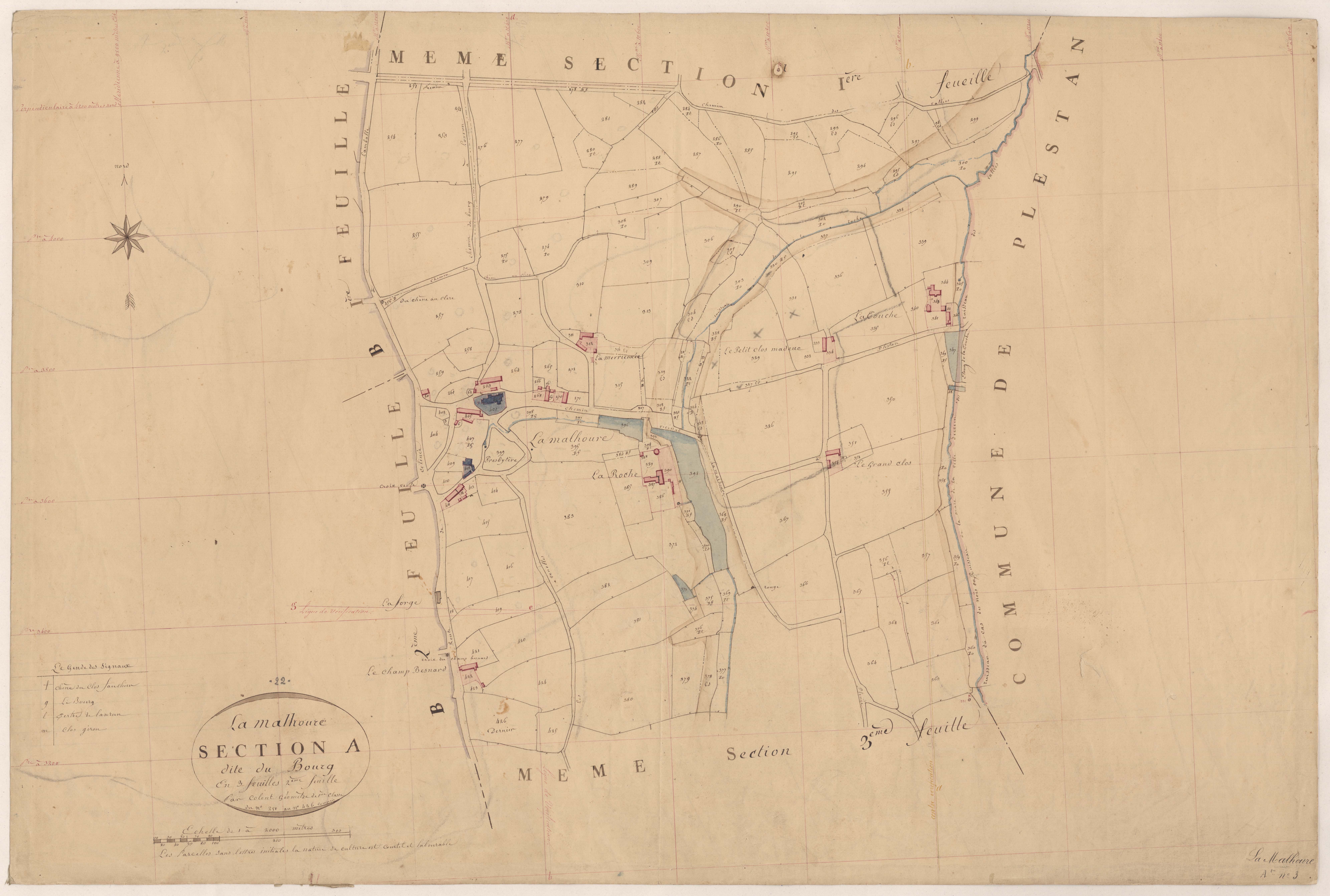 La Malhoure - Section A, 2e feuille