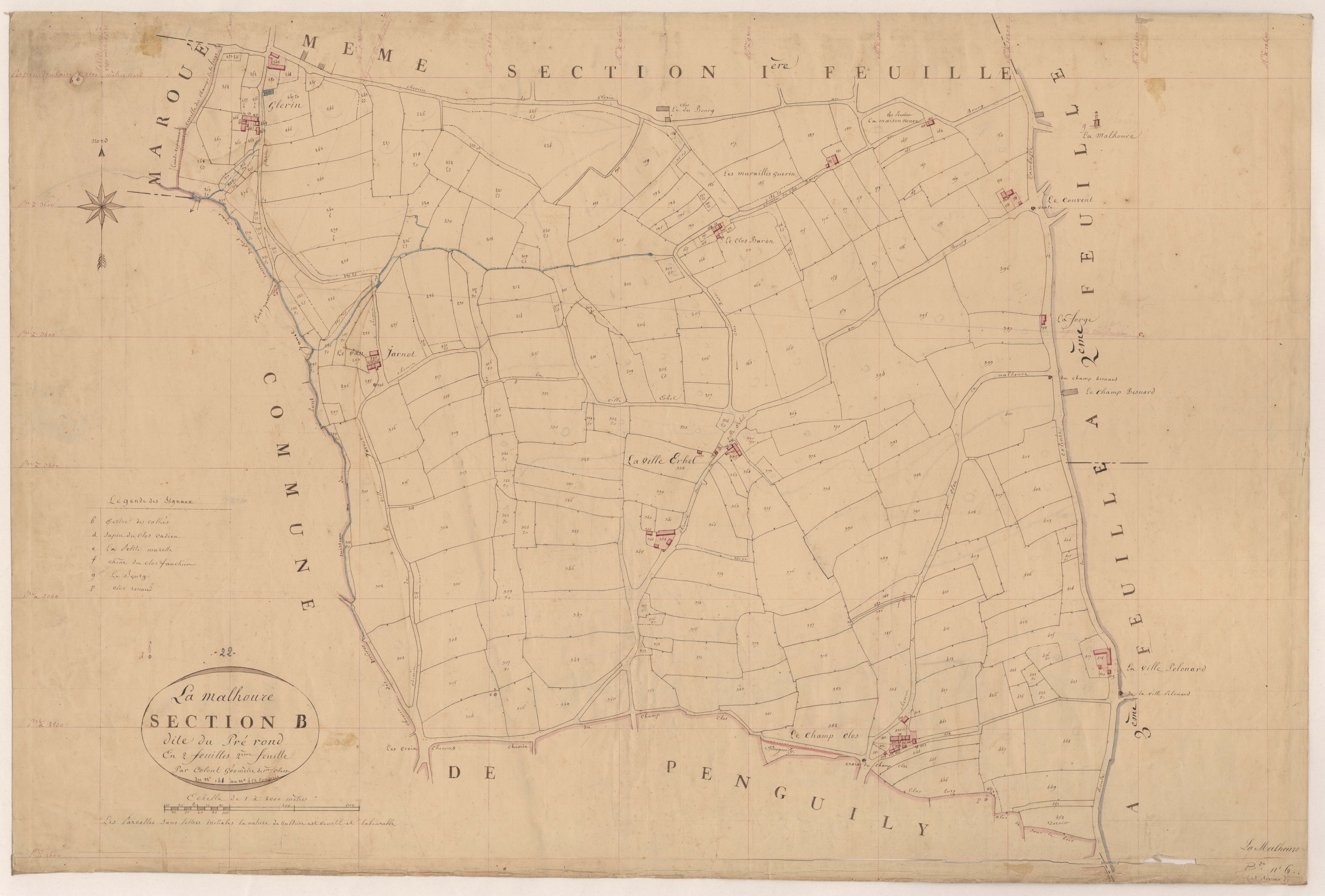 La Malhoure - Section B, 2e feuille