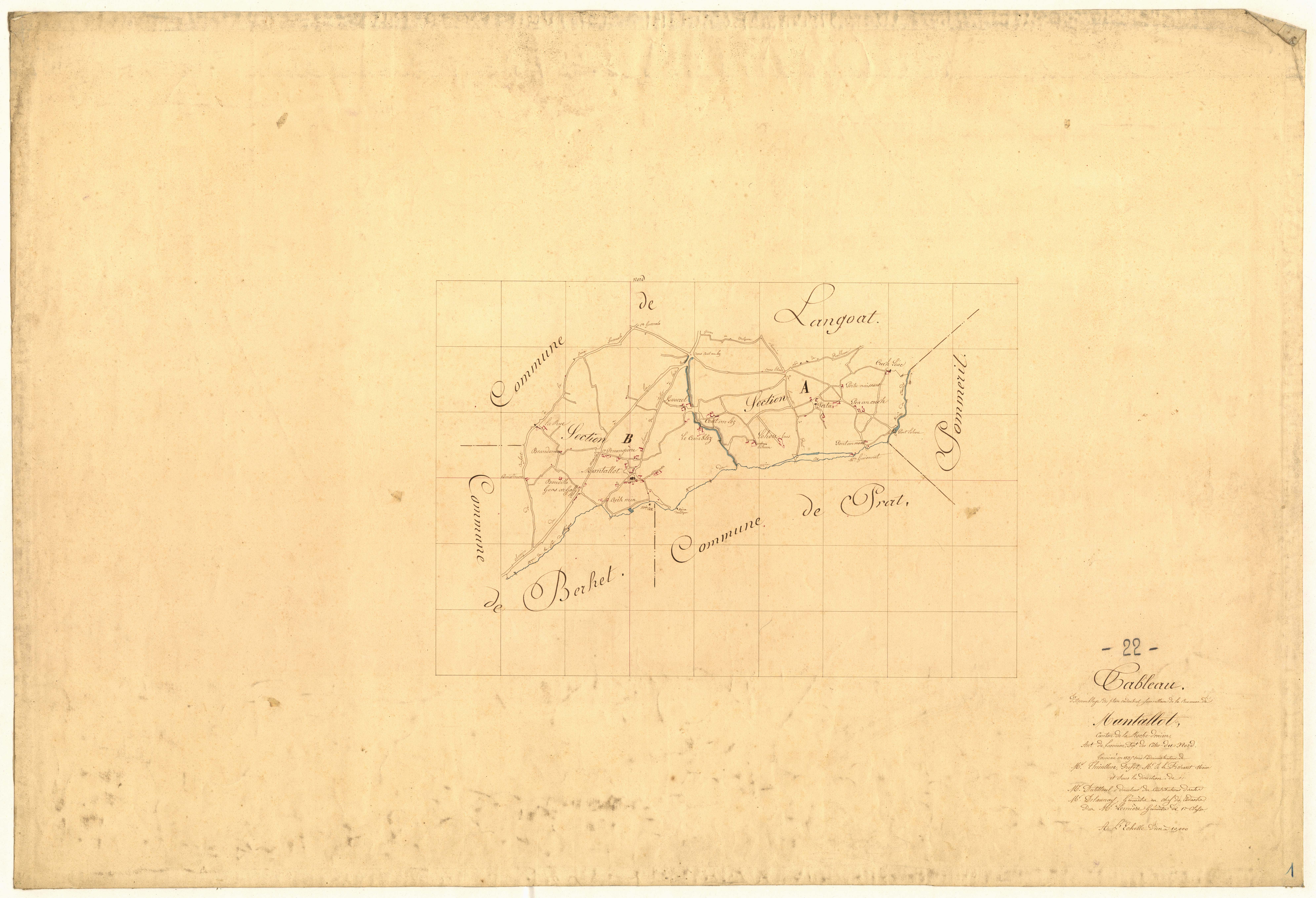 Mantallot - Tableau d'assemblage