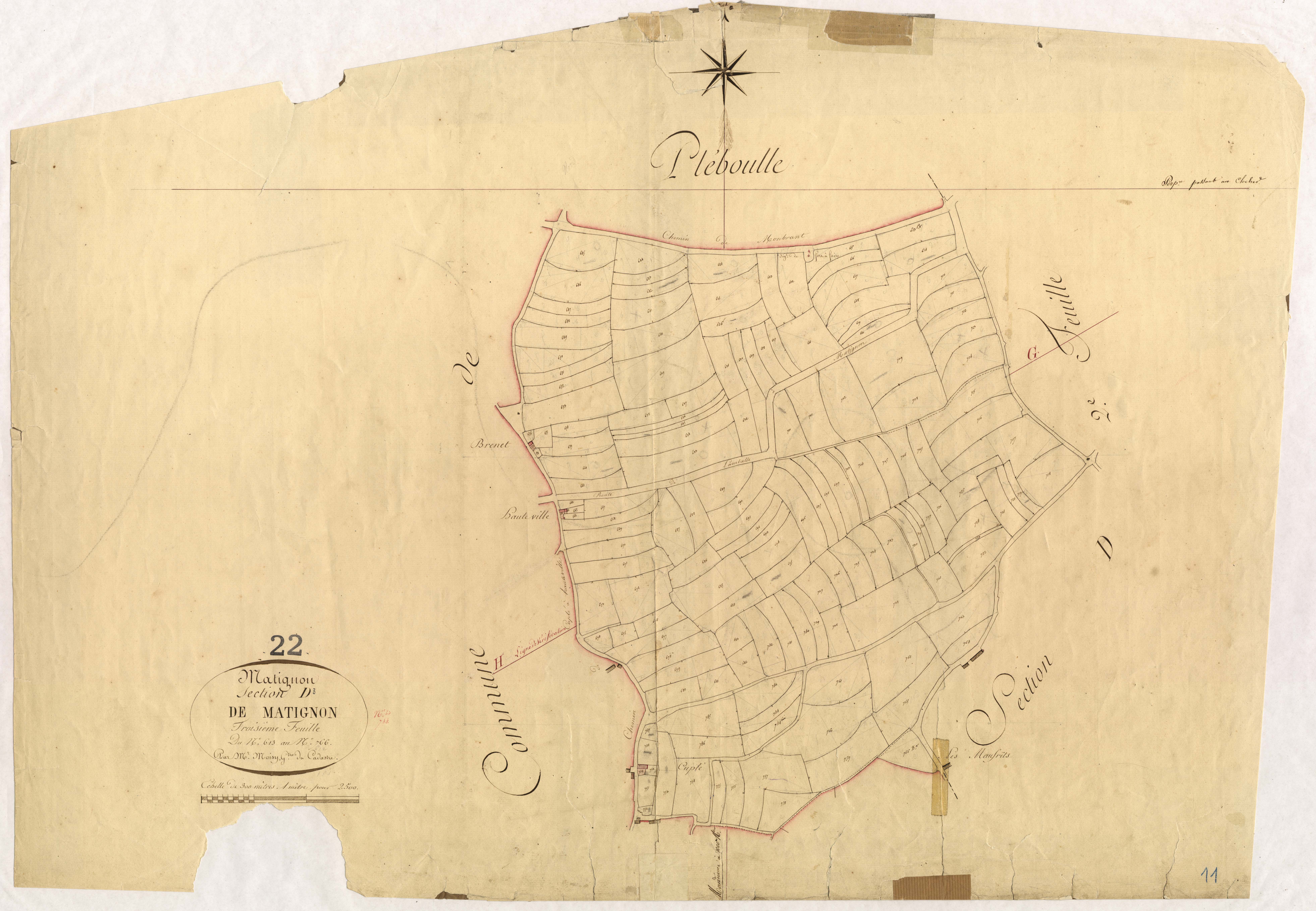 Matignon - Section D, 3e feuille