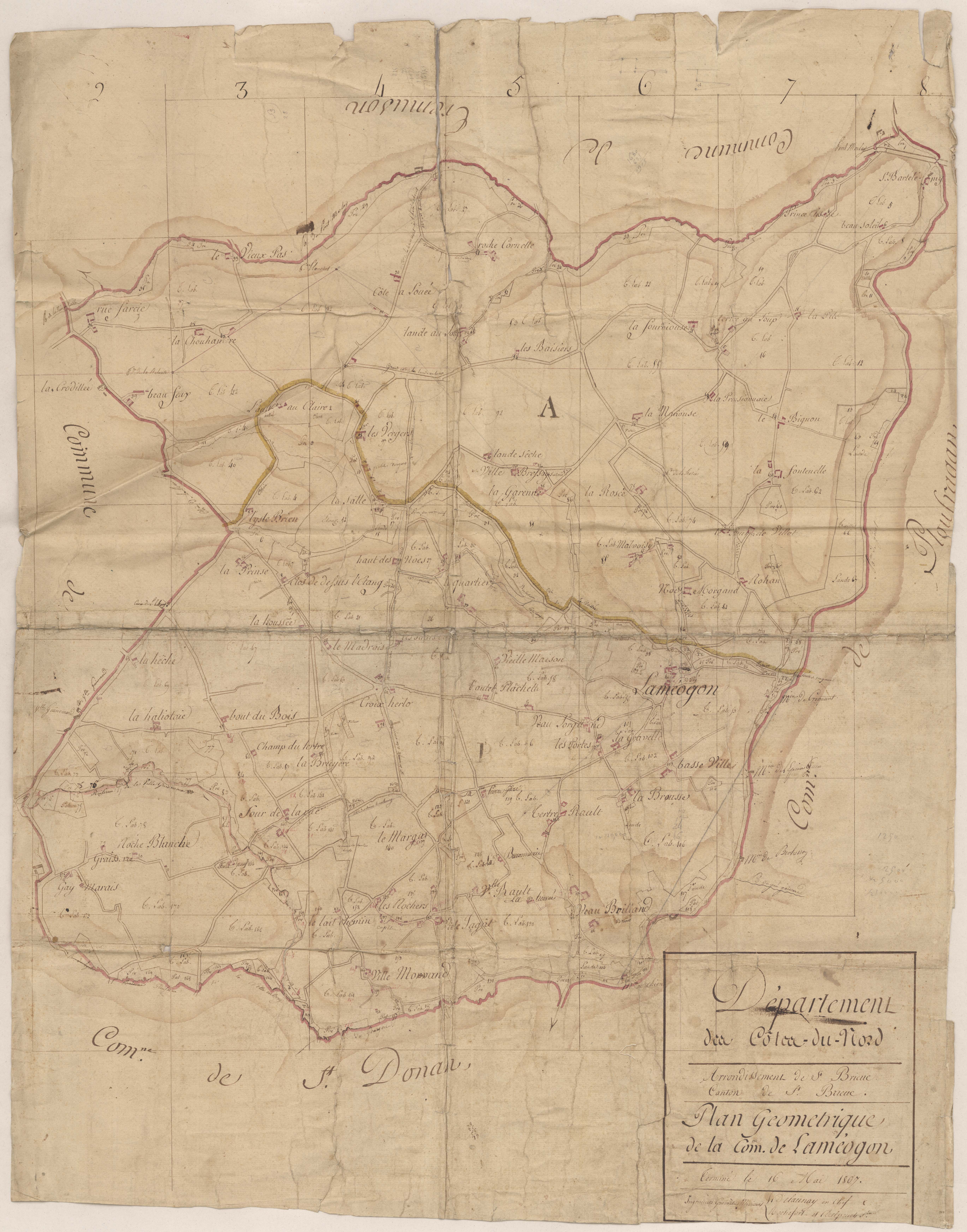 La Méaugon - Plan géométrique