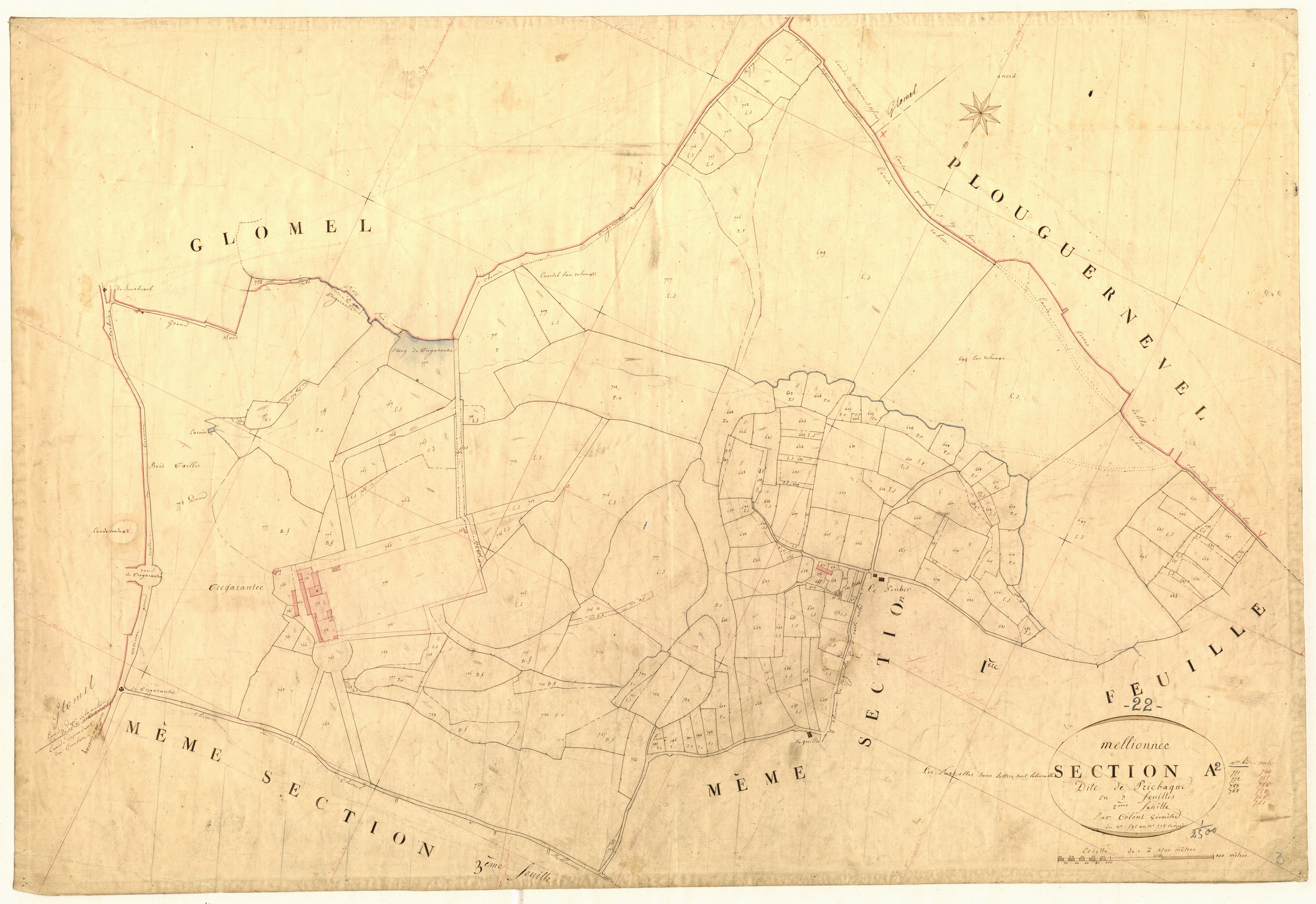Mellionnec - Section A, 2e feuille