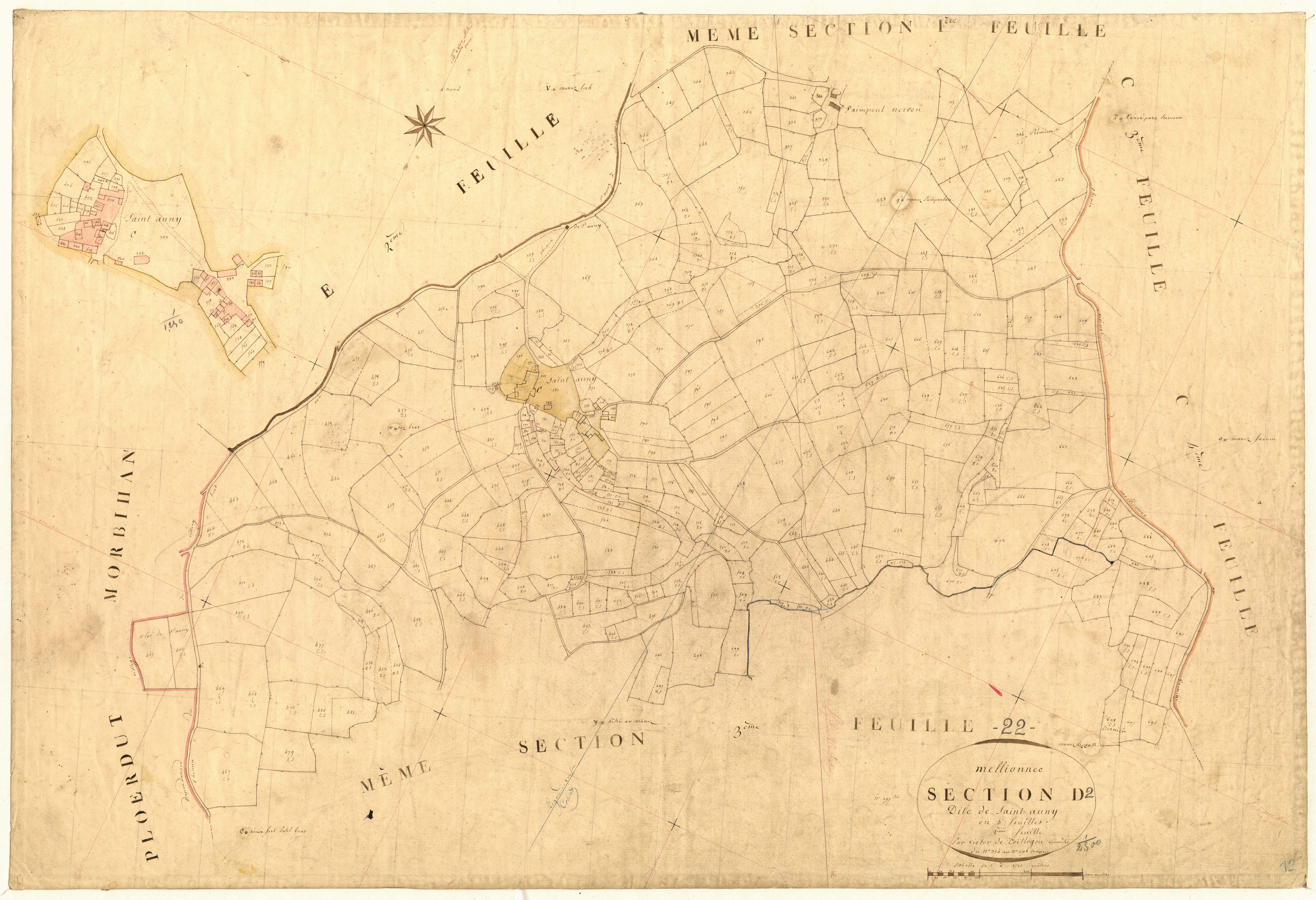 Mellionnec - Section D, 2e feuille