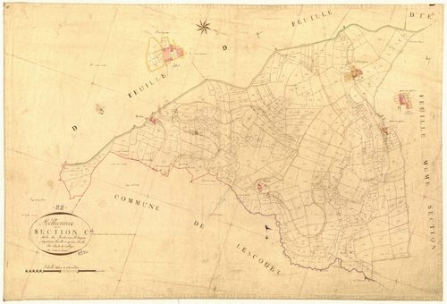 Mellionnec - Section C, 4e feuille