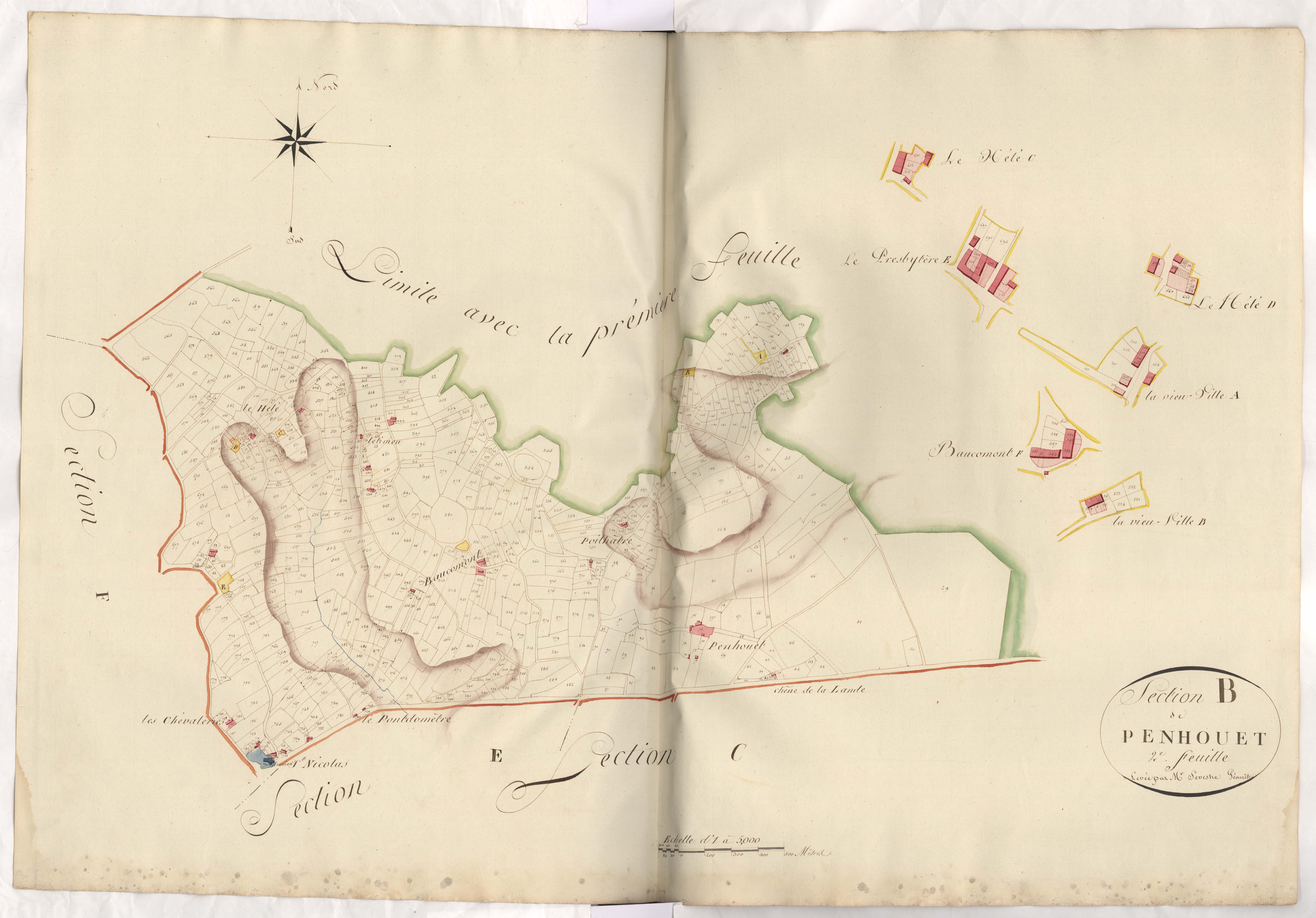 Merdrignac - Section B, 2e feuille