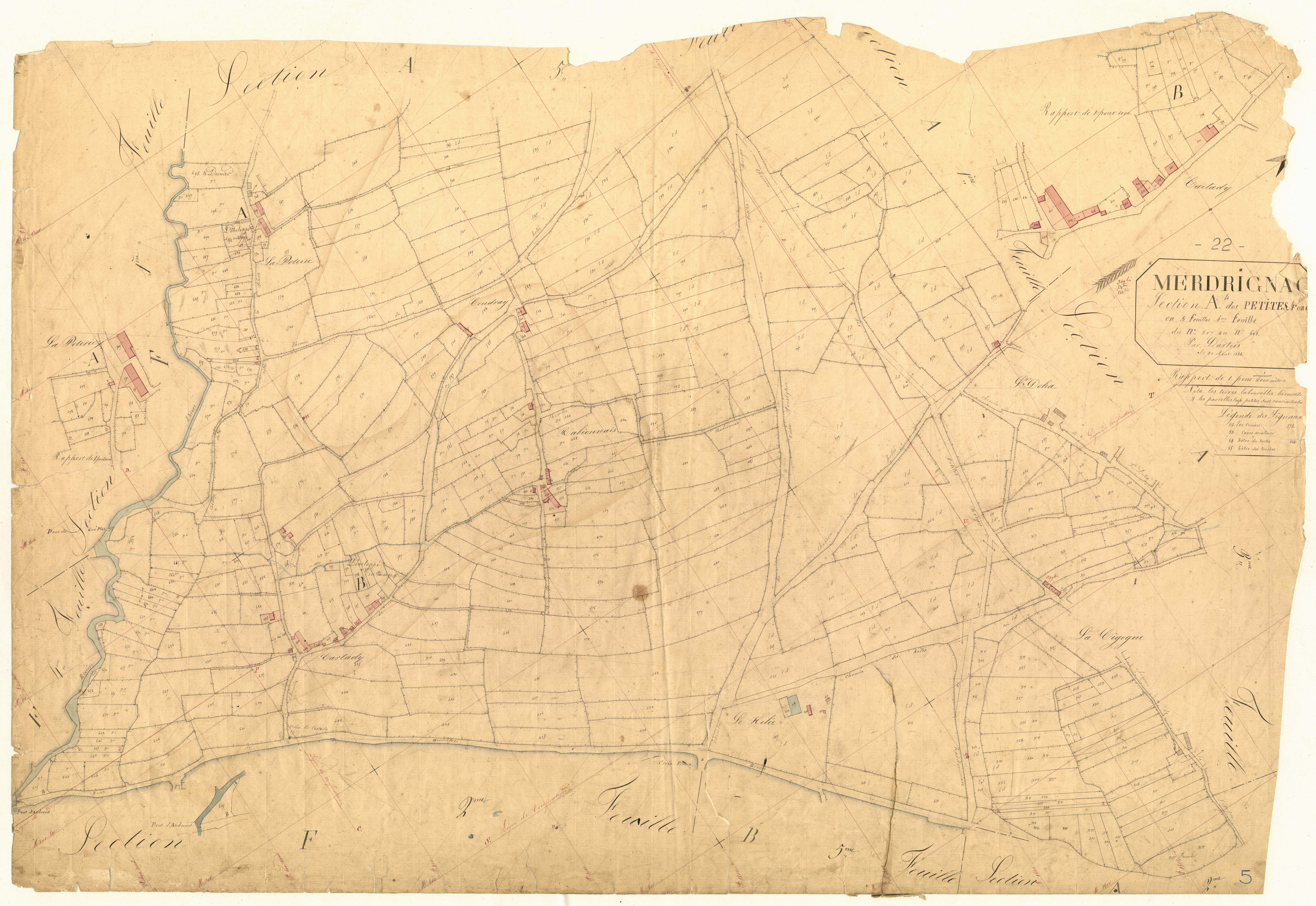 Merdrignac - Section A, 4e feuille