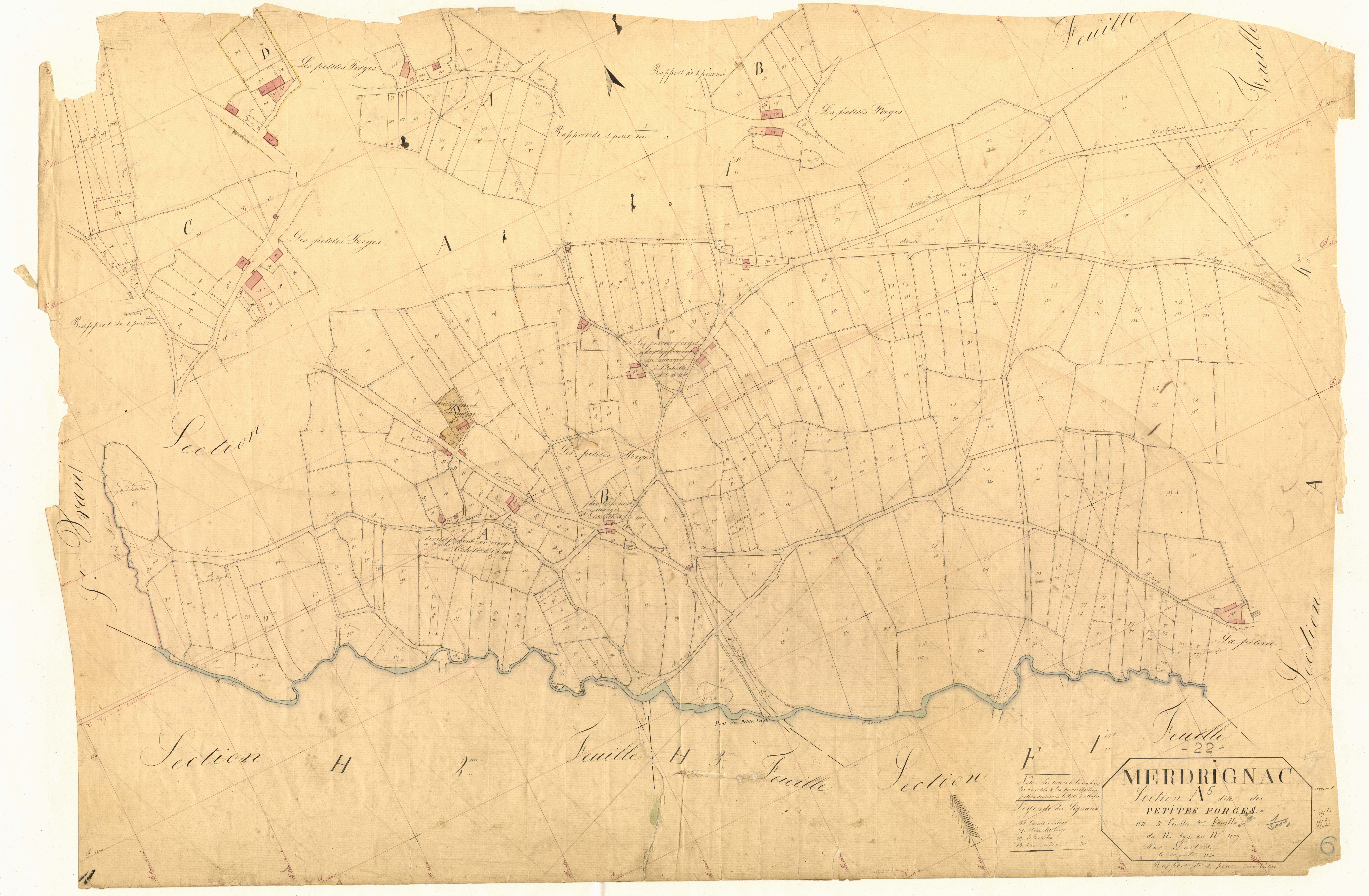 Merdrignac - Section A, 5e feuille