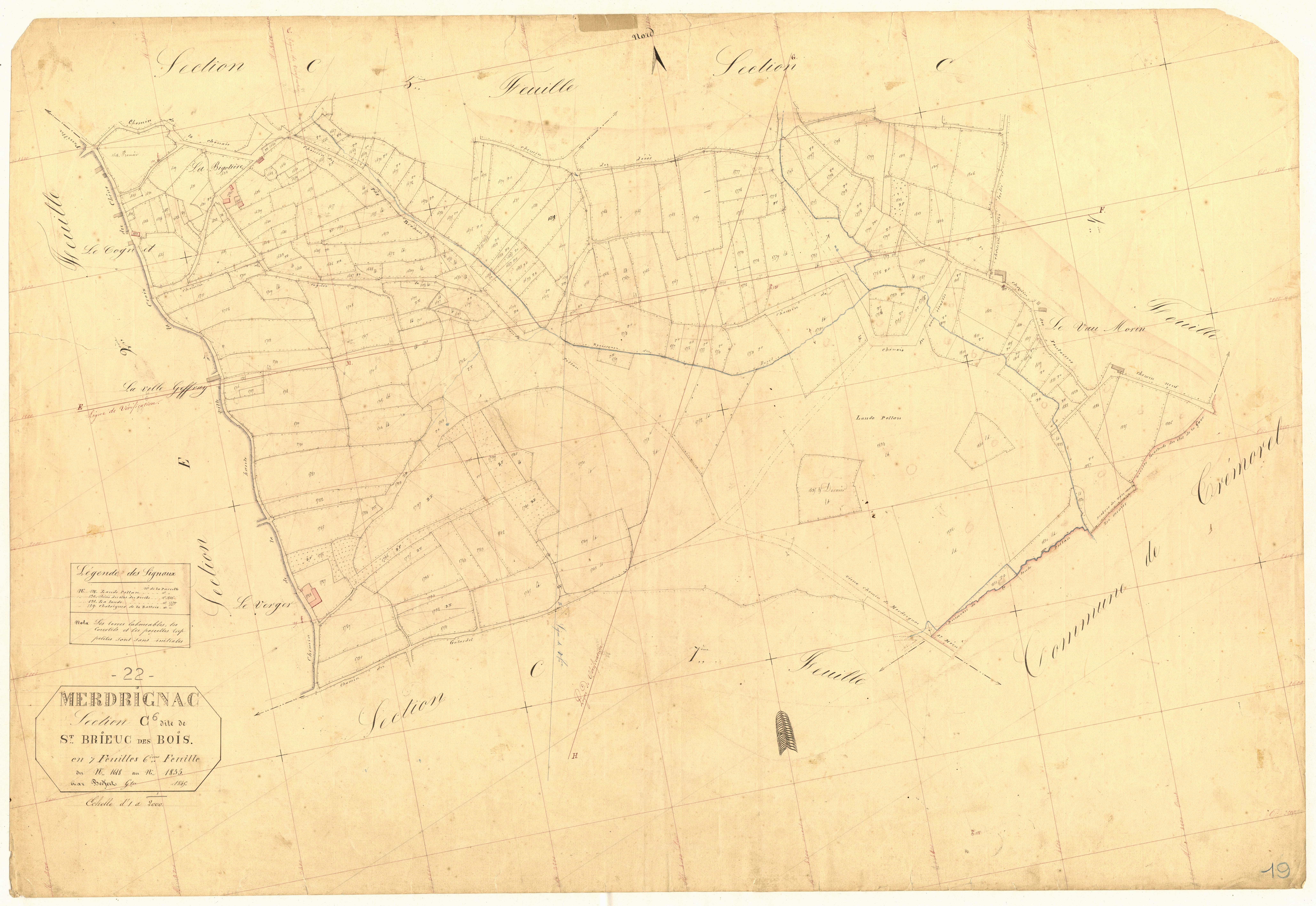Merdrignac - Section C, 6e feuille