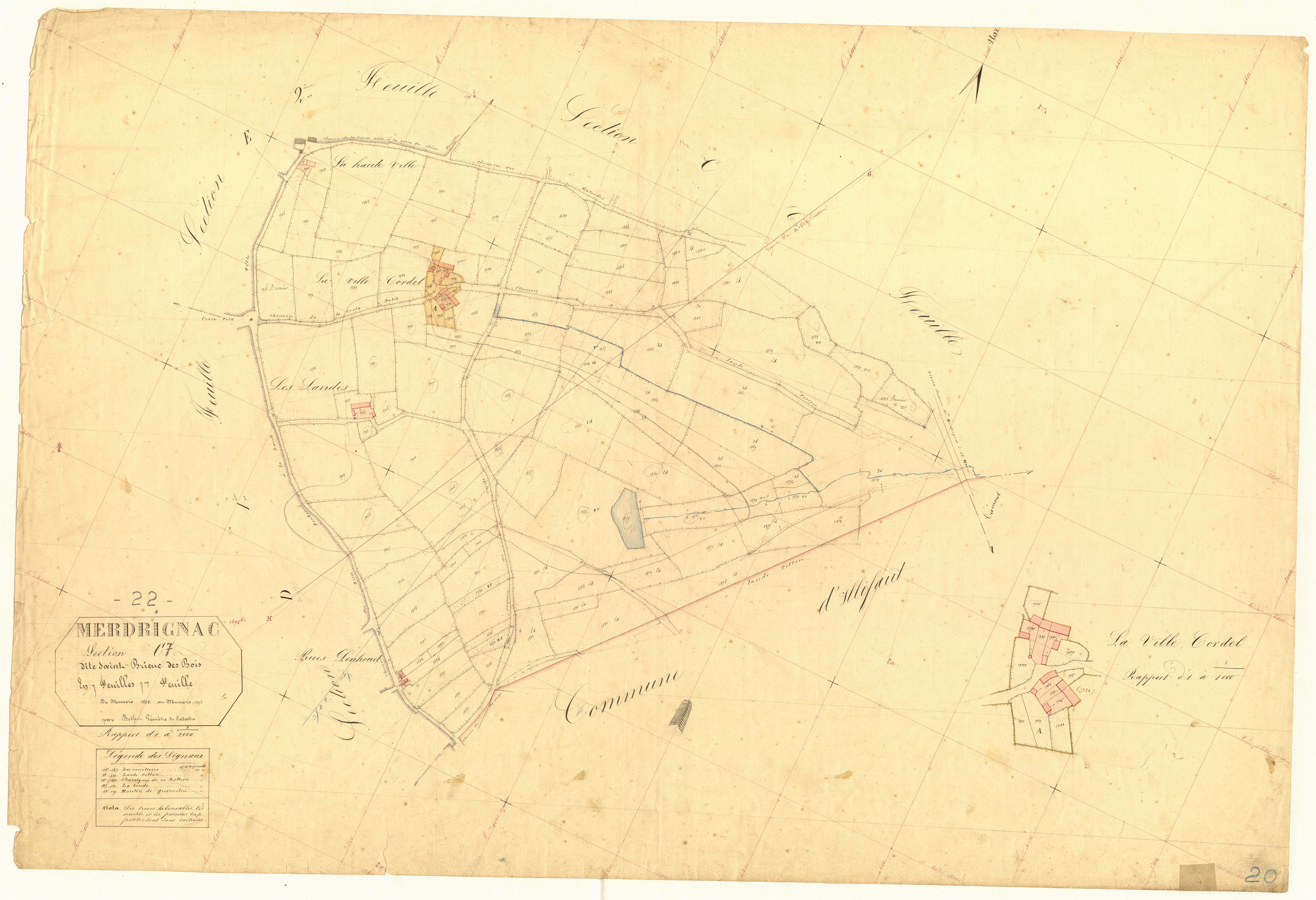 Merdrignac - Section C, 7e feuille