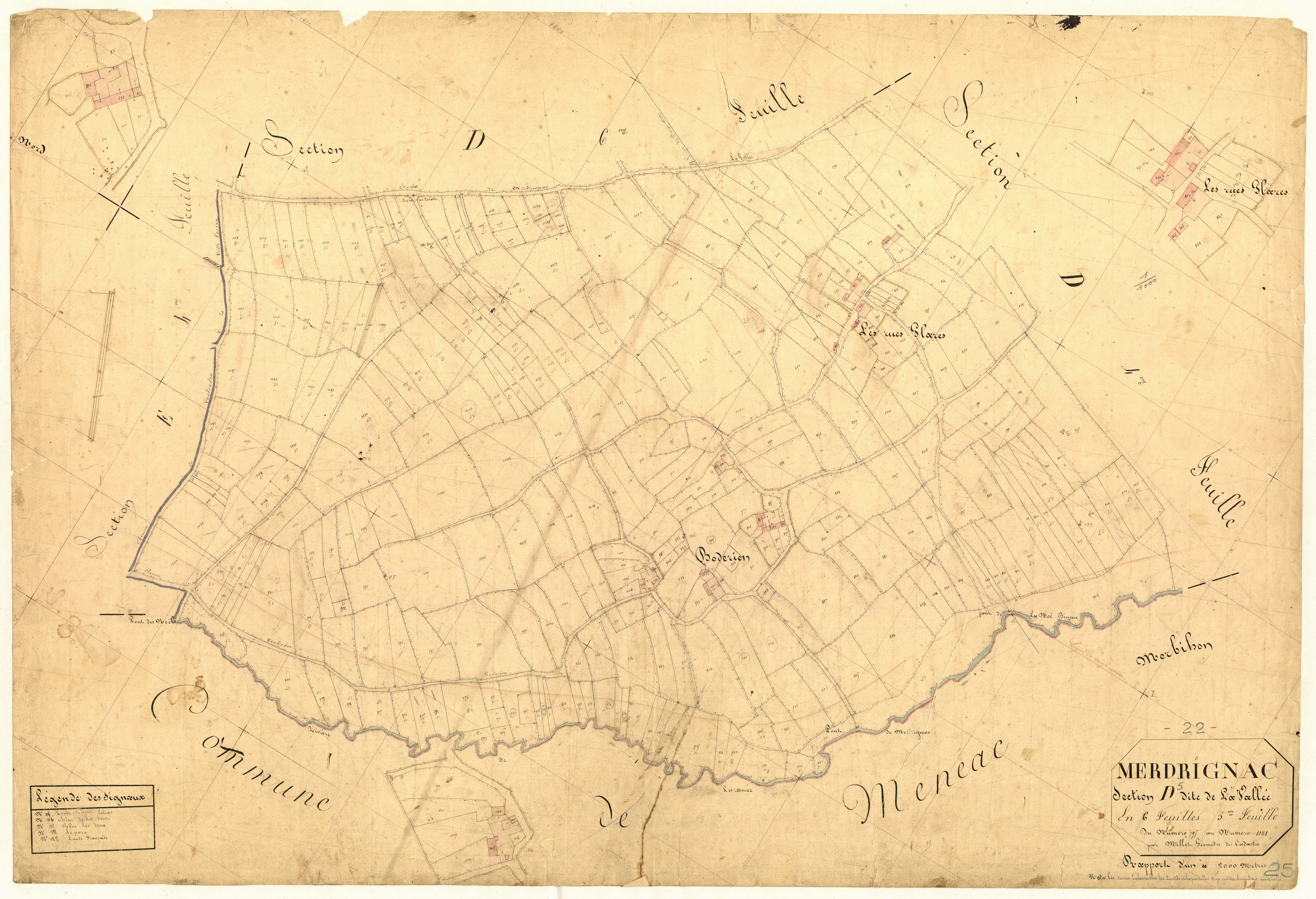 Merdrignac - Section D, 5e feuille