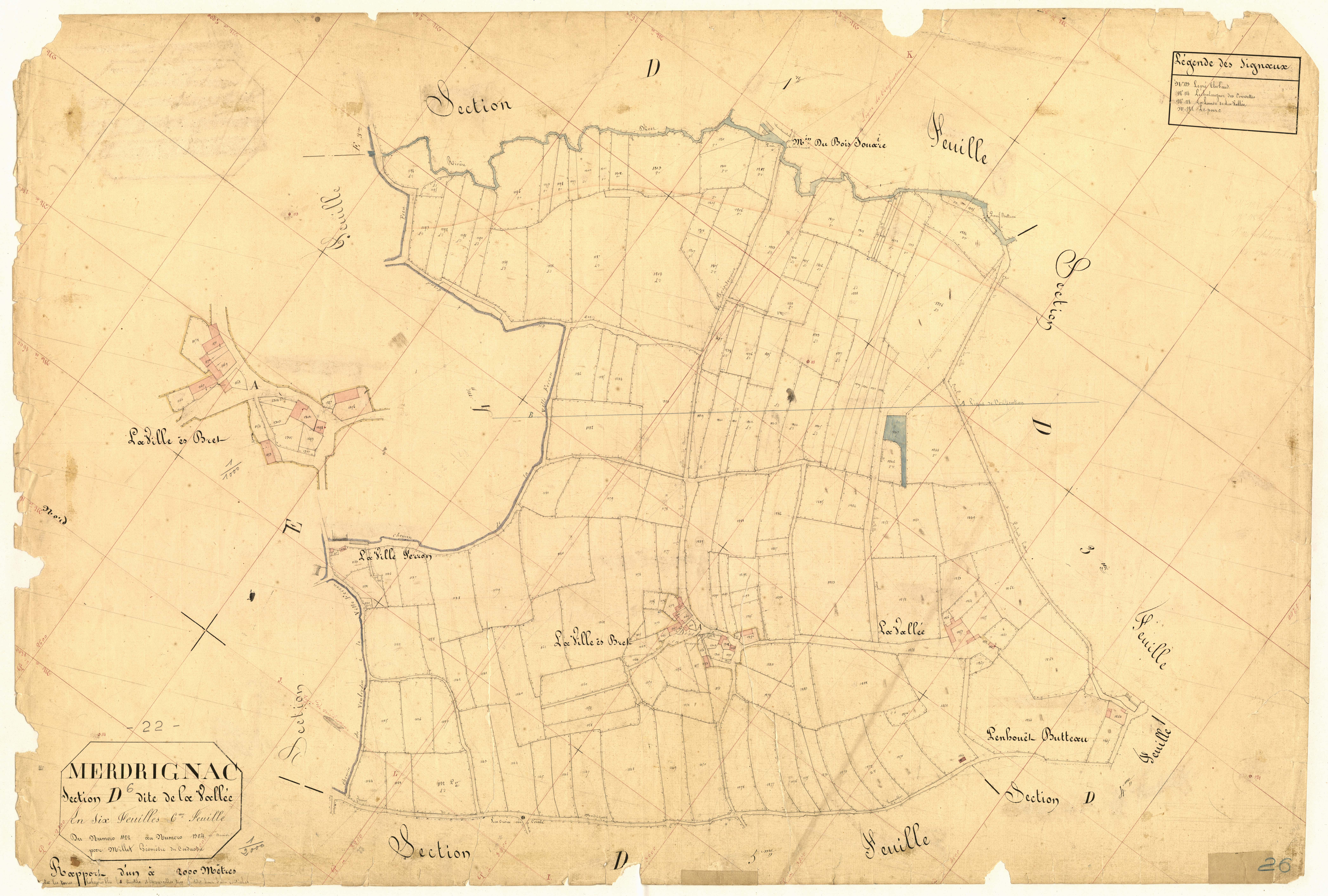 Merdrignac - Section D, 6e feuille