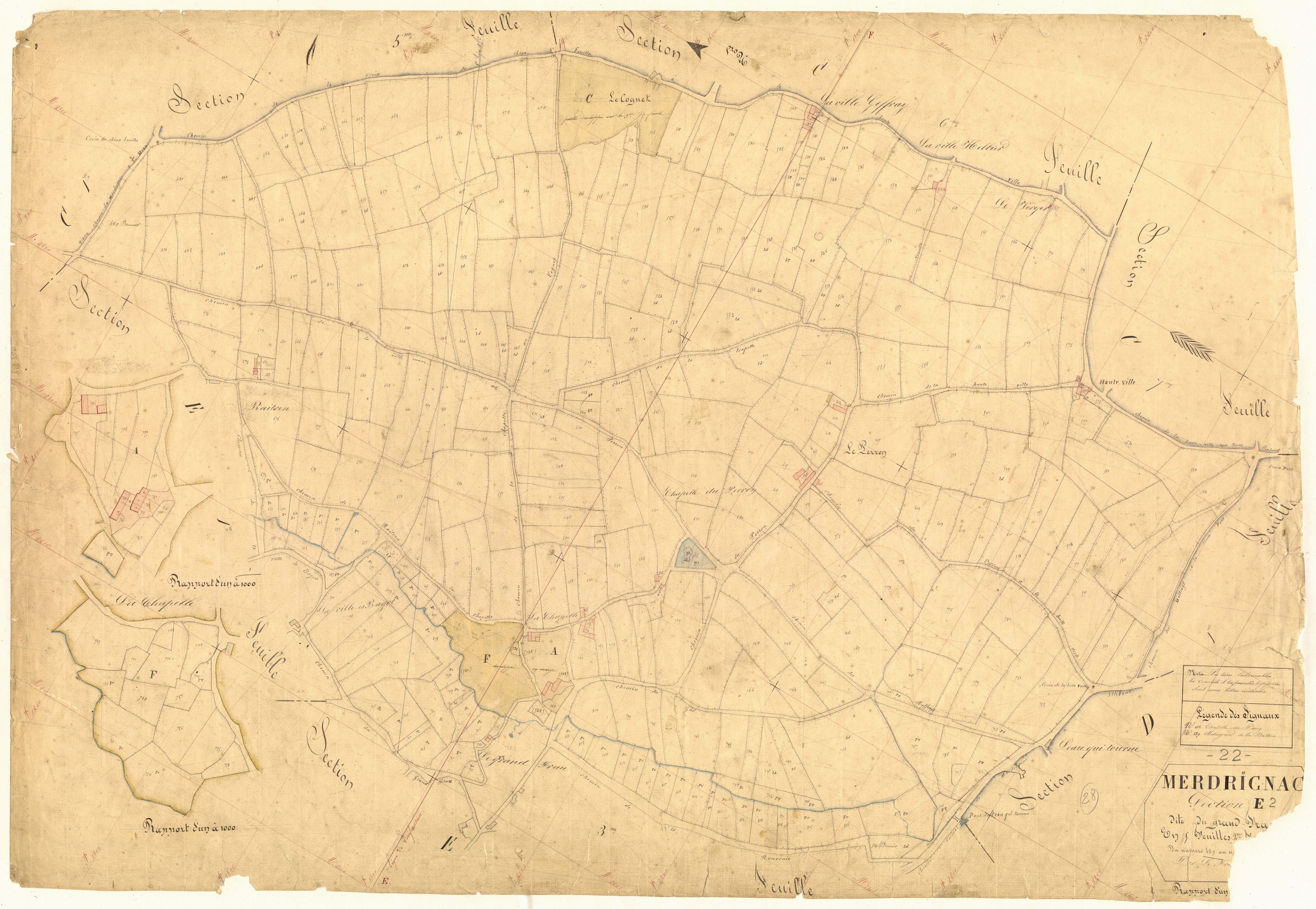 Merdrignac - Section E, 2e feuille
