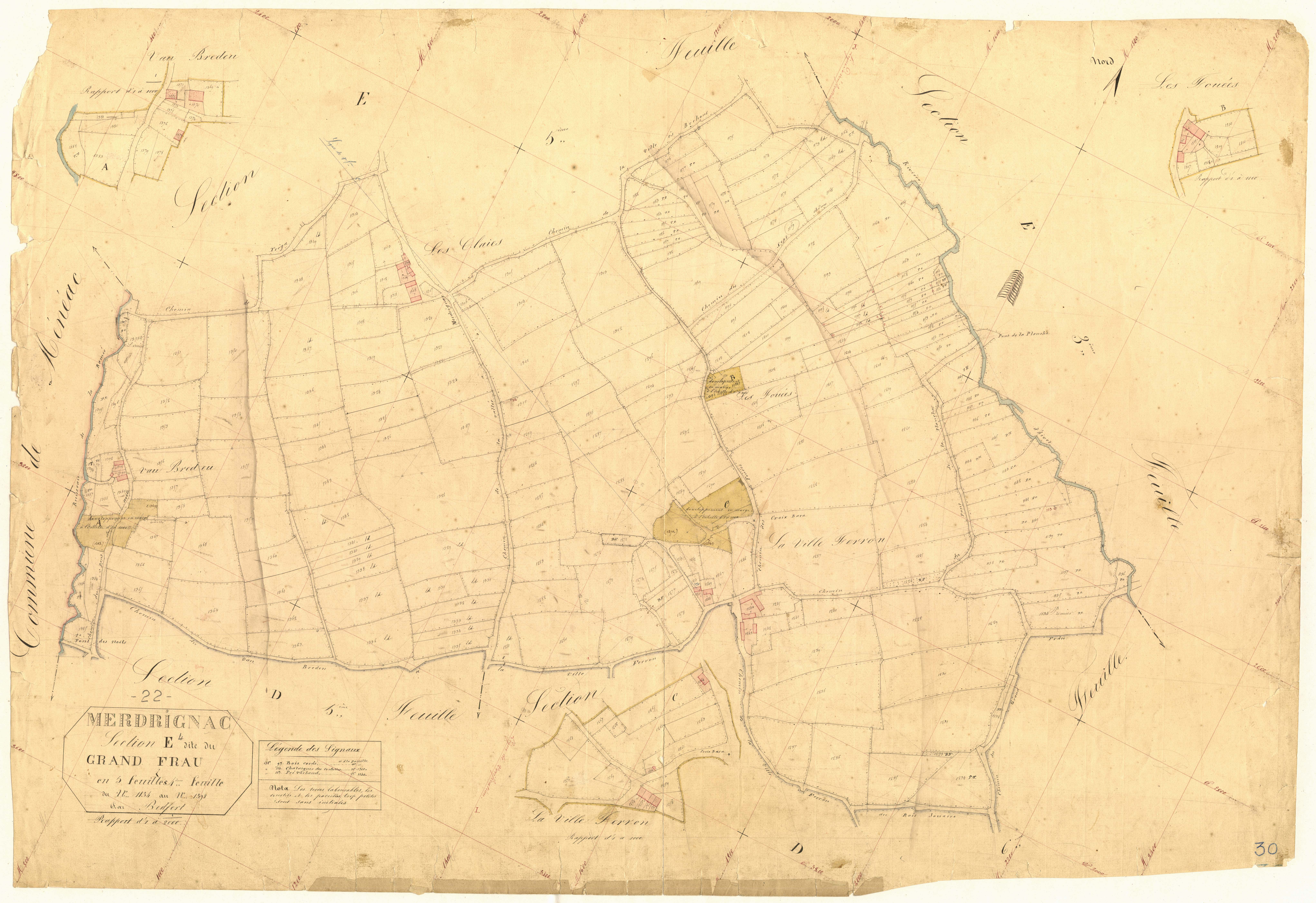 Merdrignac - Section E, 4e feuille