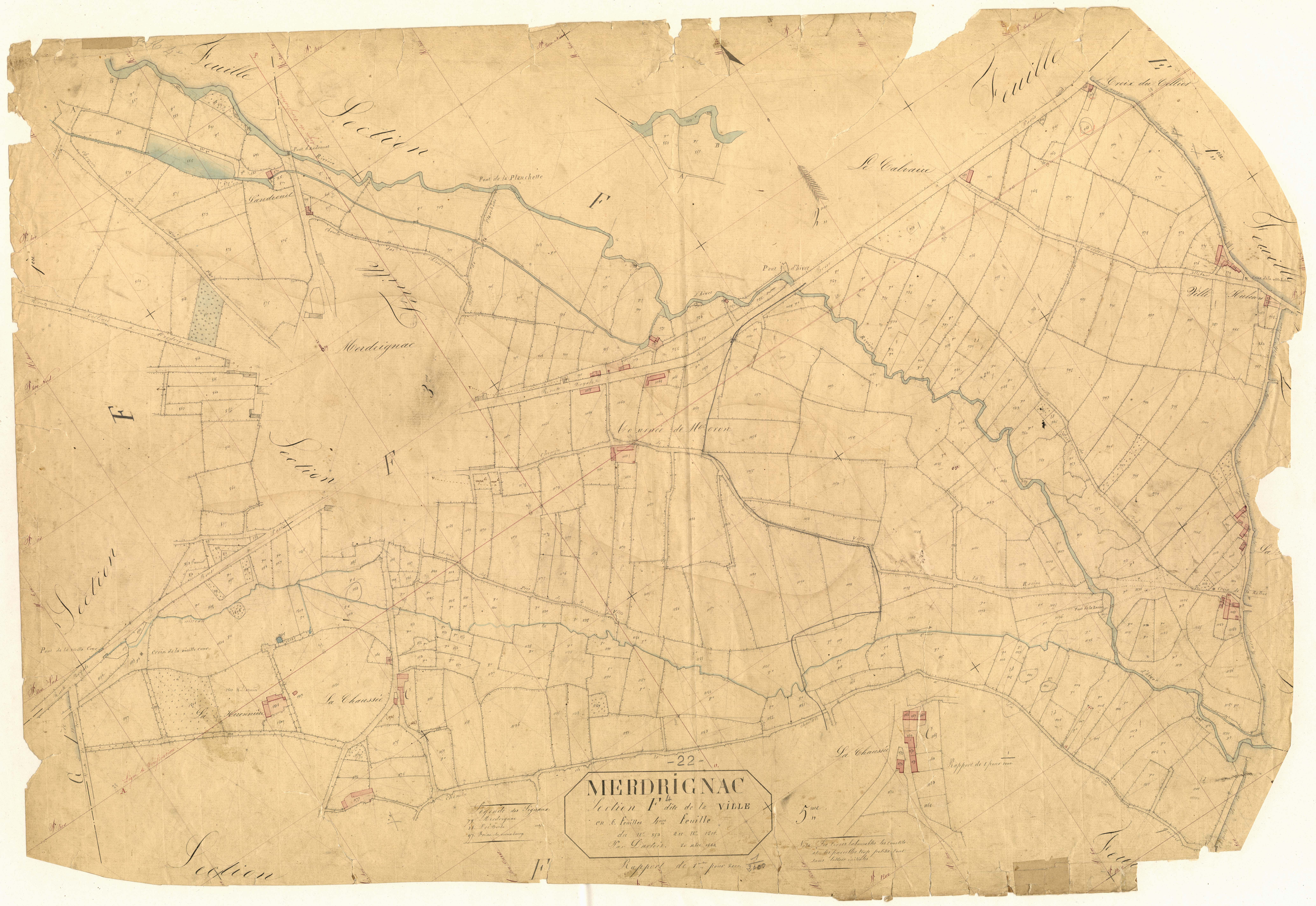 Merdrignac - Section F, 4e feuille