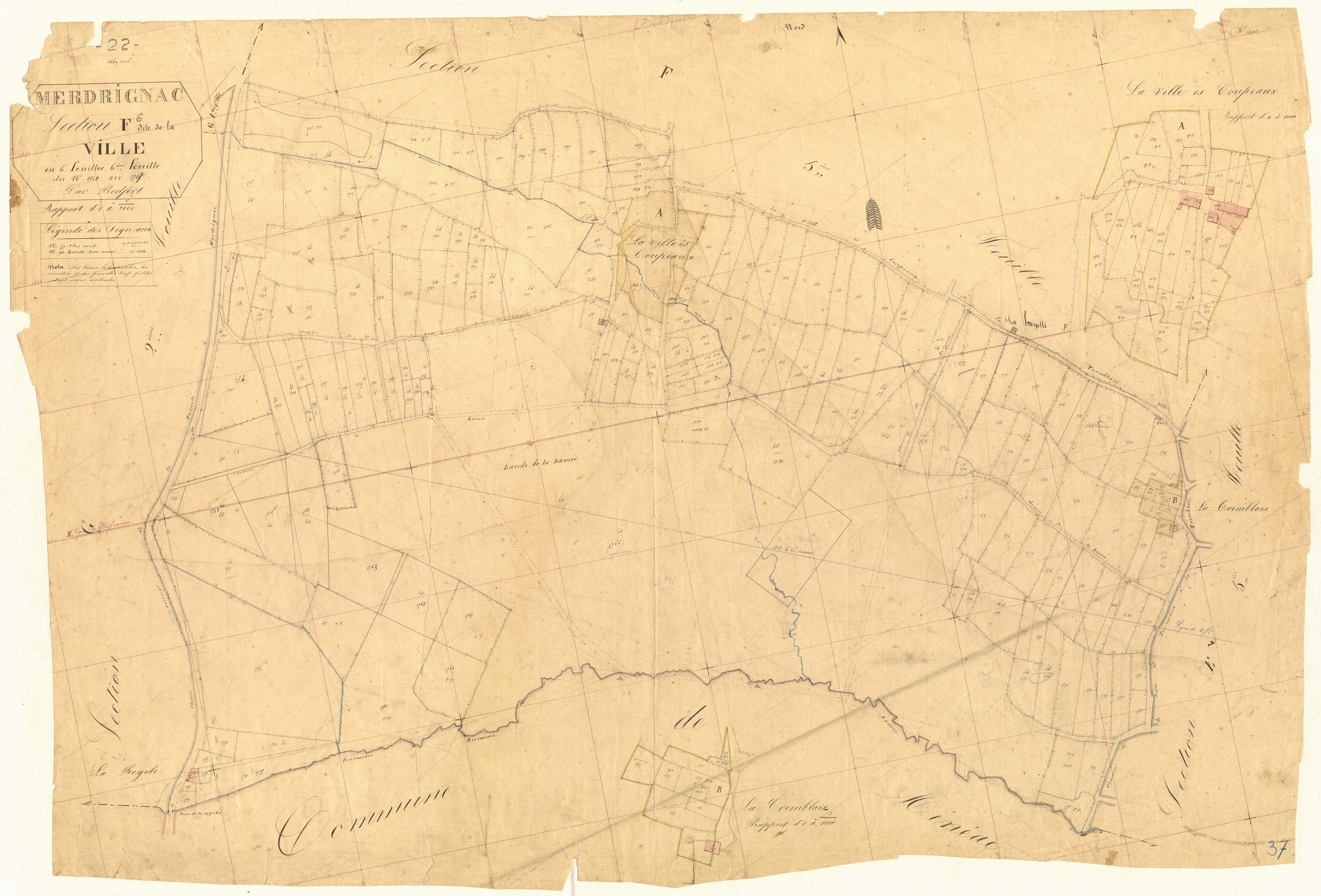 Merdrignac - Section F, 6e feuille