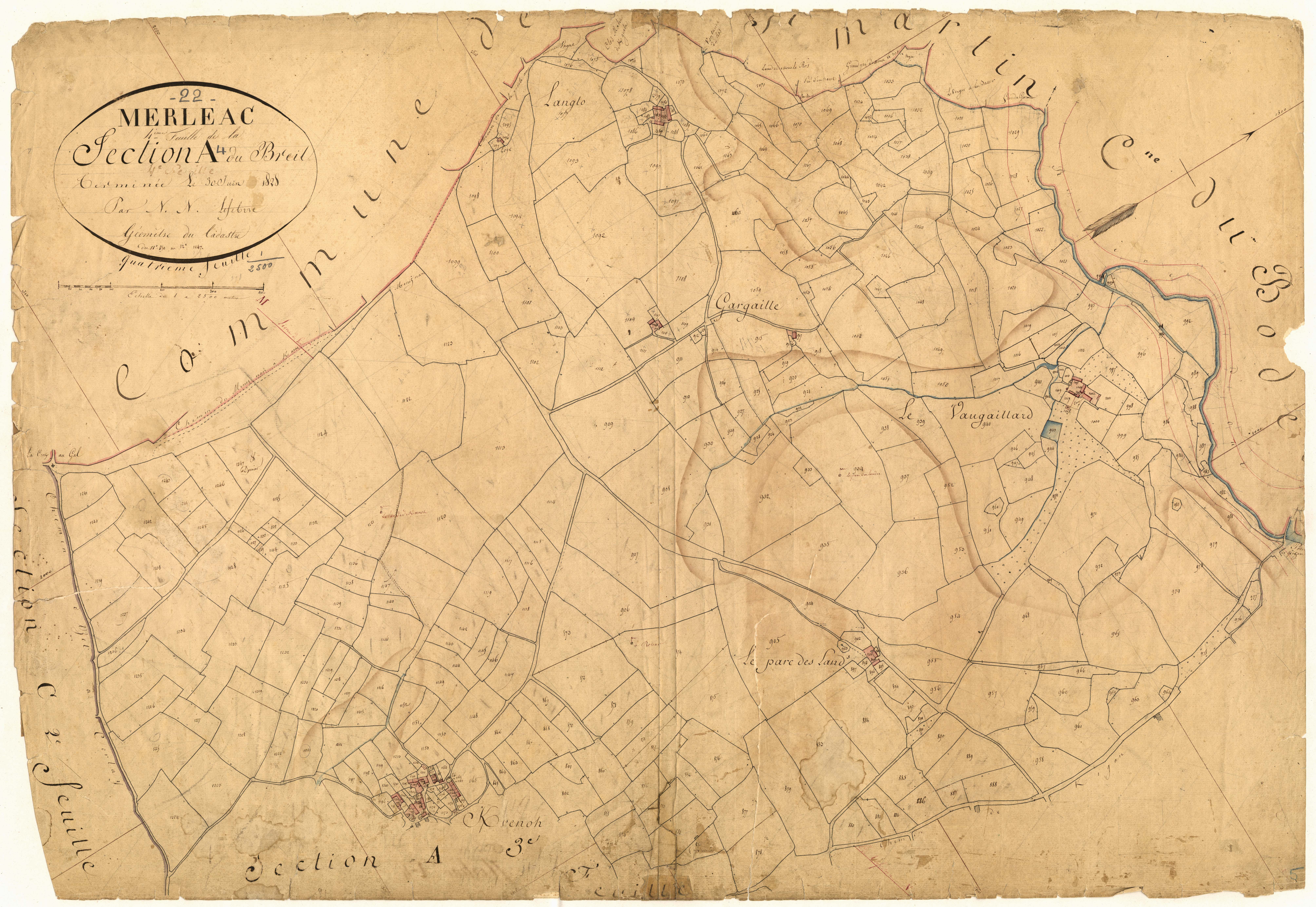 Merléac - Section A, 4e feuille