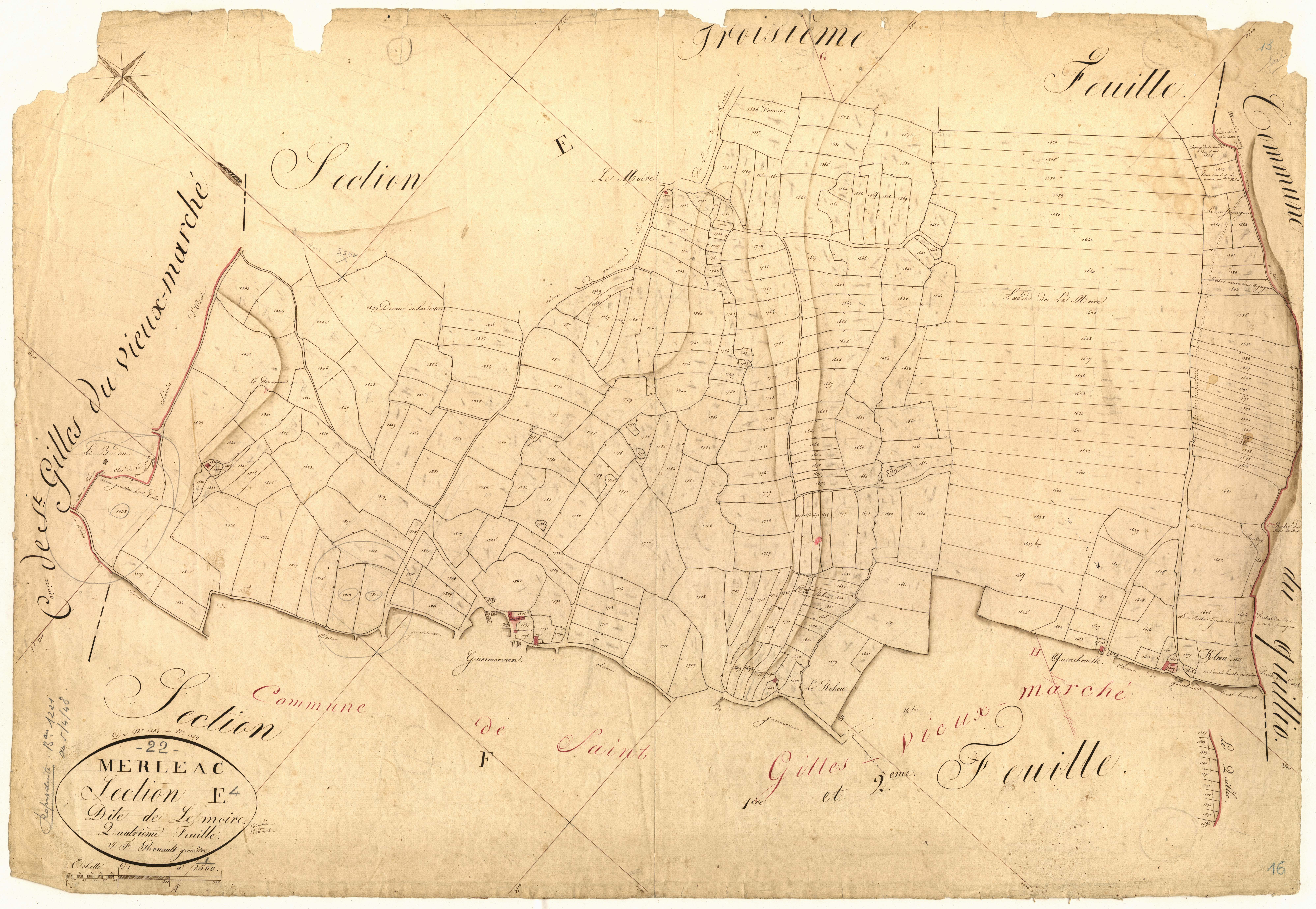 Merléac - Section E, 4e feuille