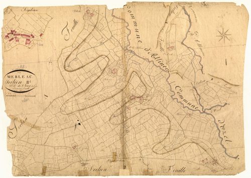 Merléac - Section B, 1re feuille