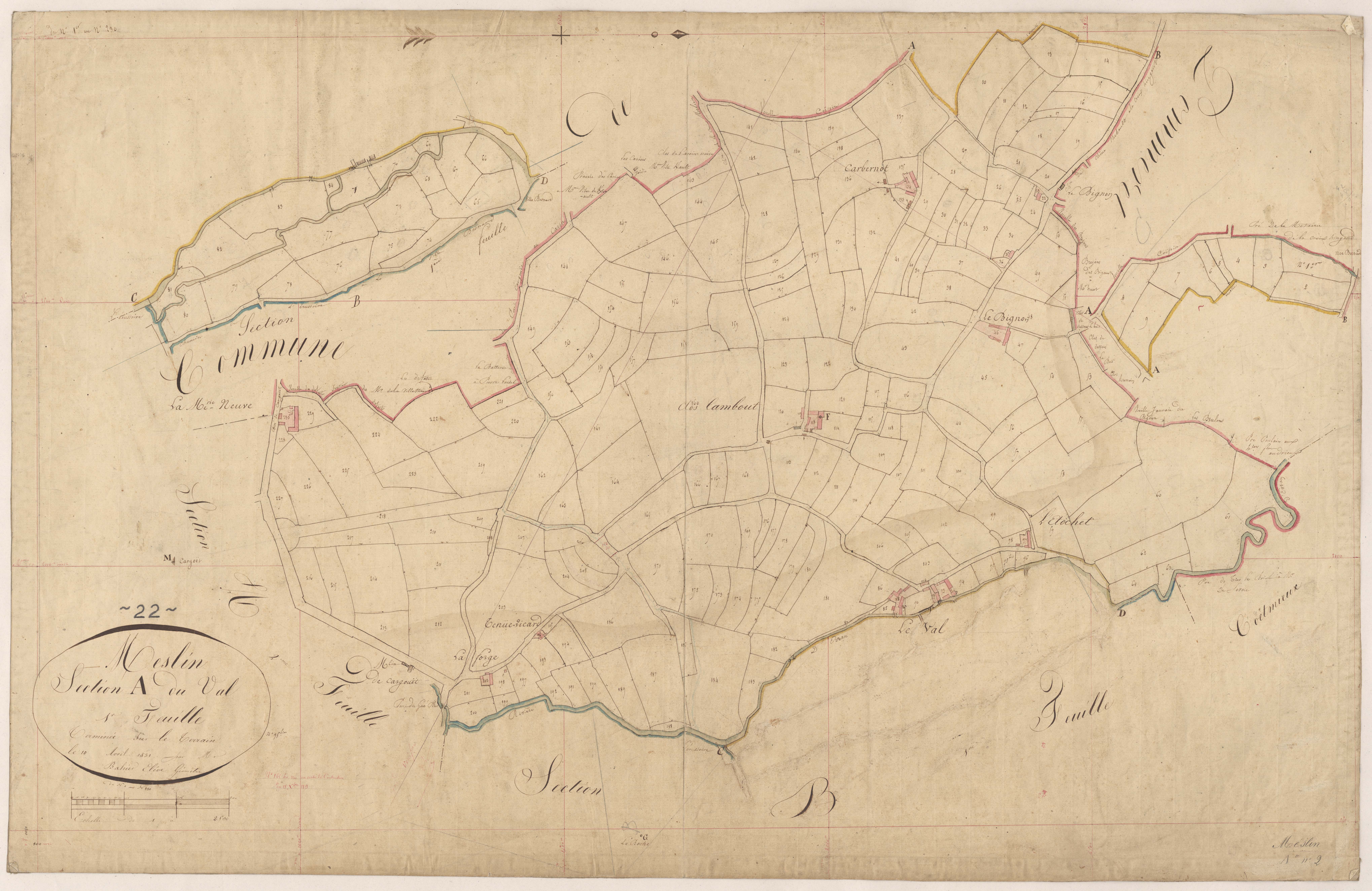 Meslin - Section A, 1re feuille