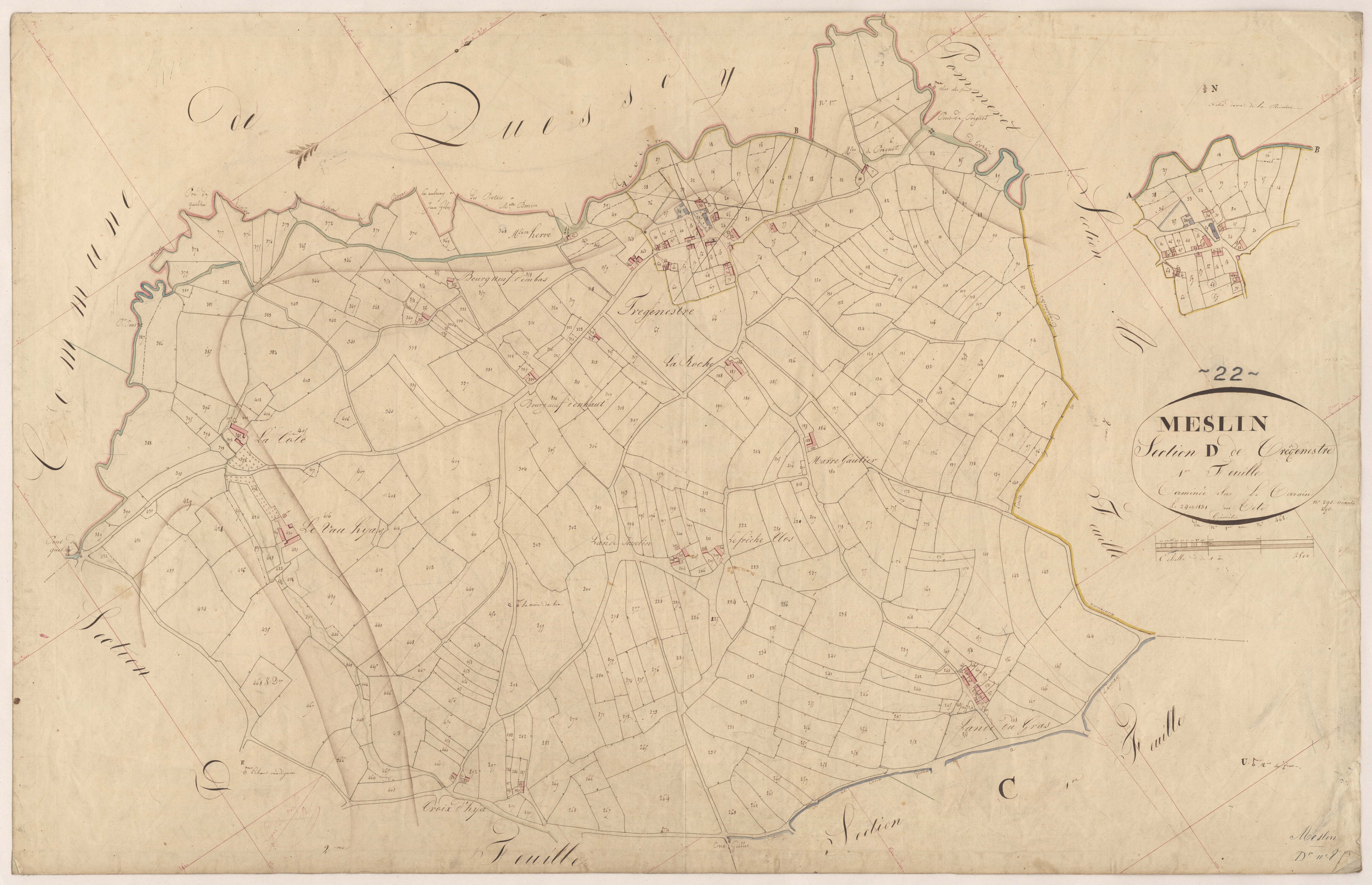 Meslin - Section D, 1re feuille