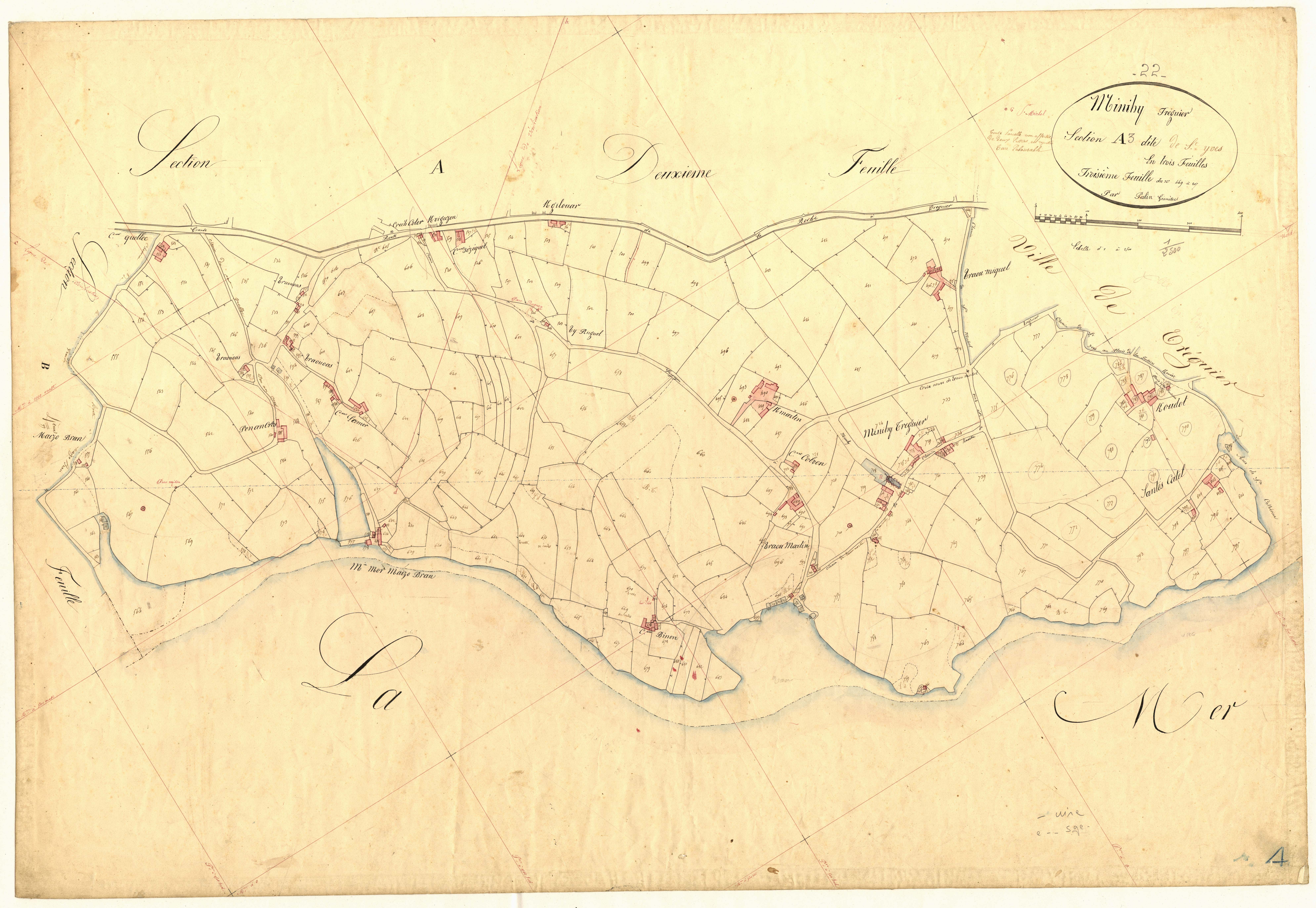 Minihy-Tréguier - Section A, 3e feuille