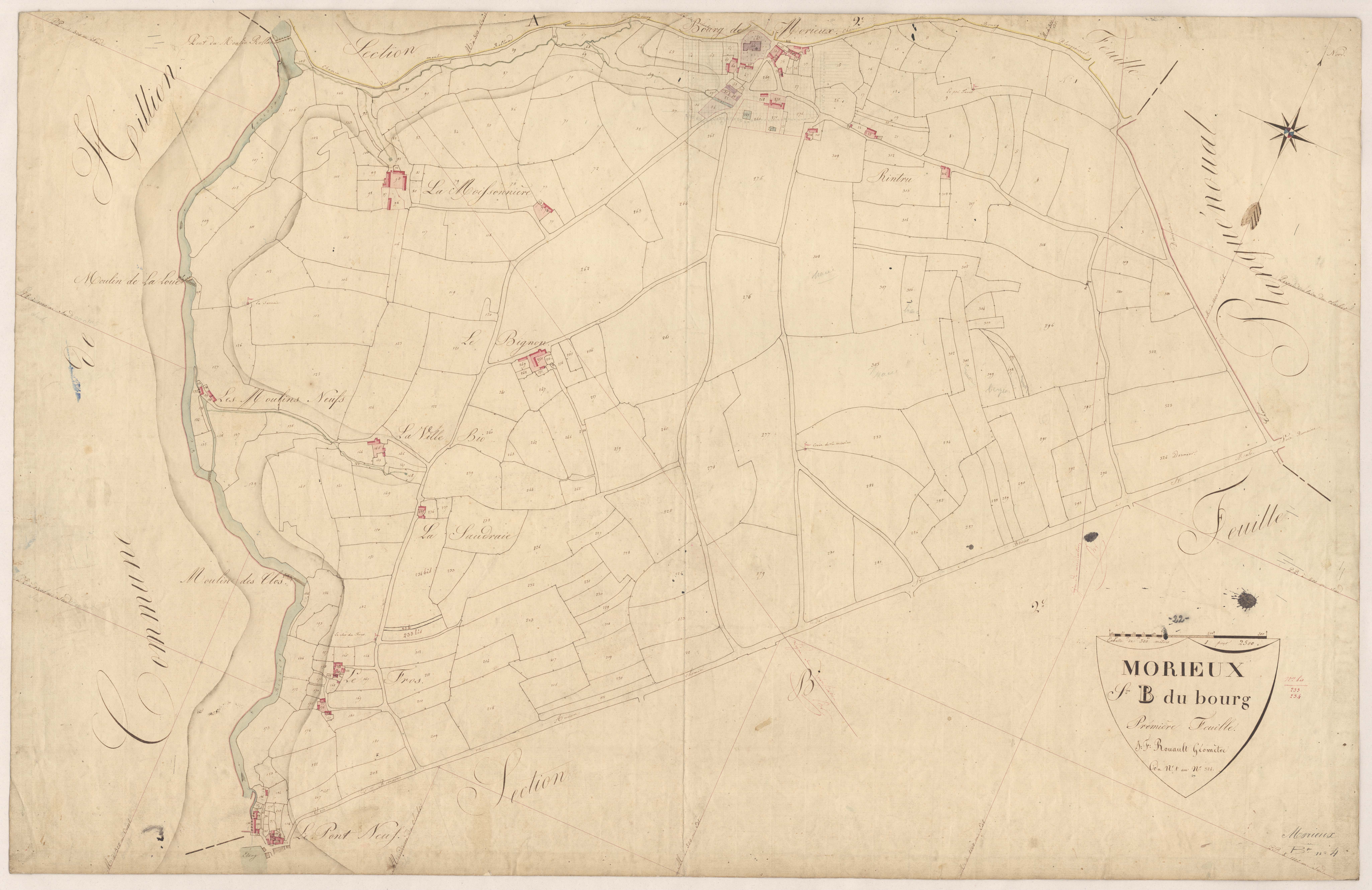 Morieux - Section B, 1re feuille