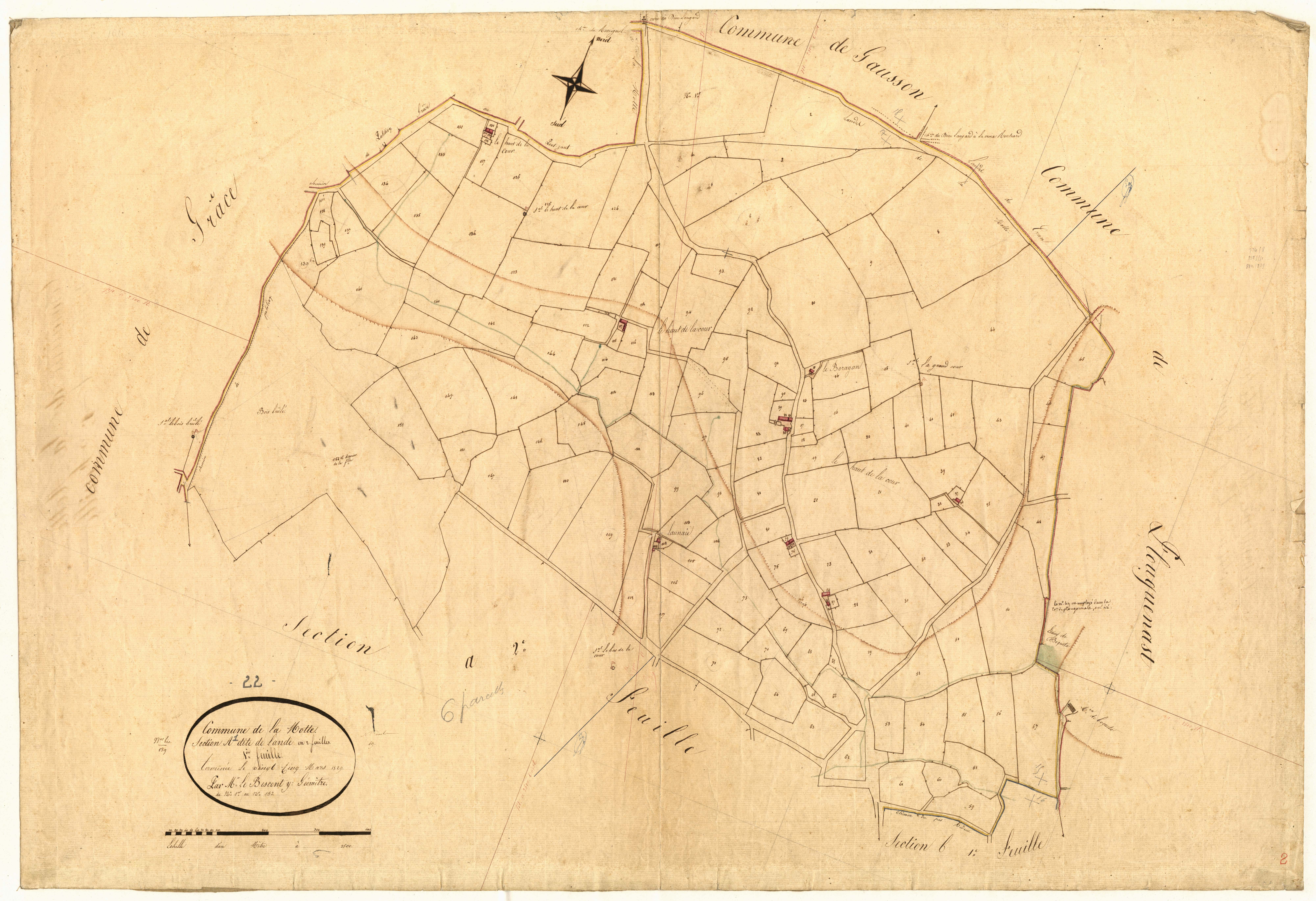 La Motte - Section A, 1re feuille