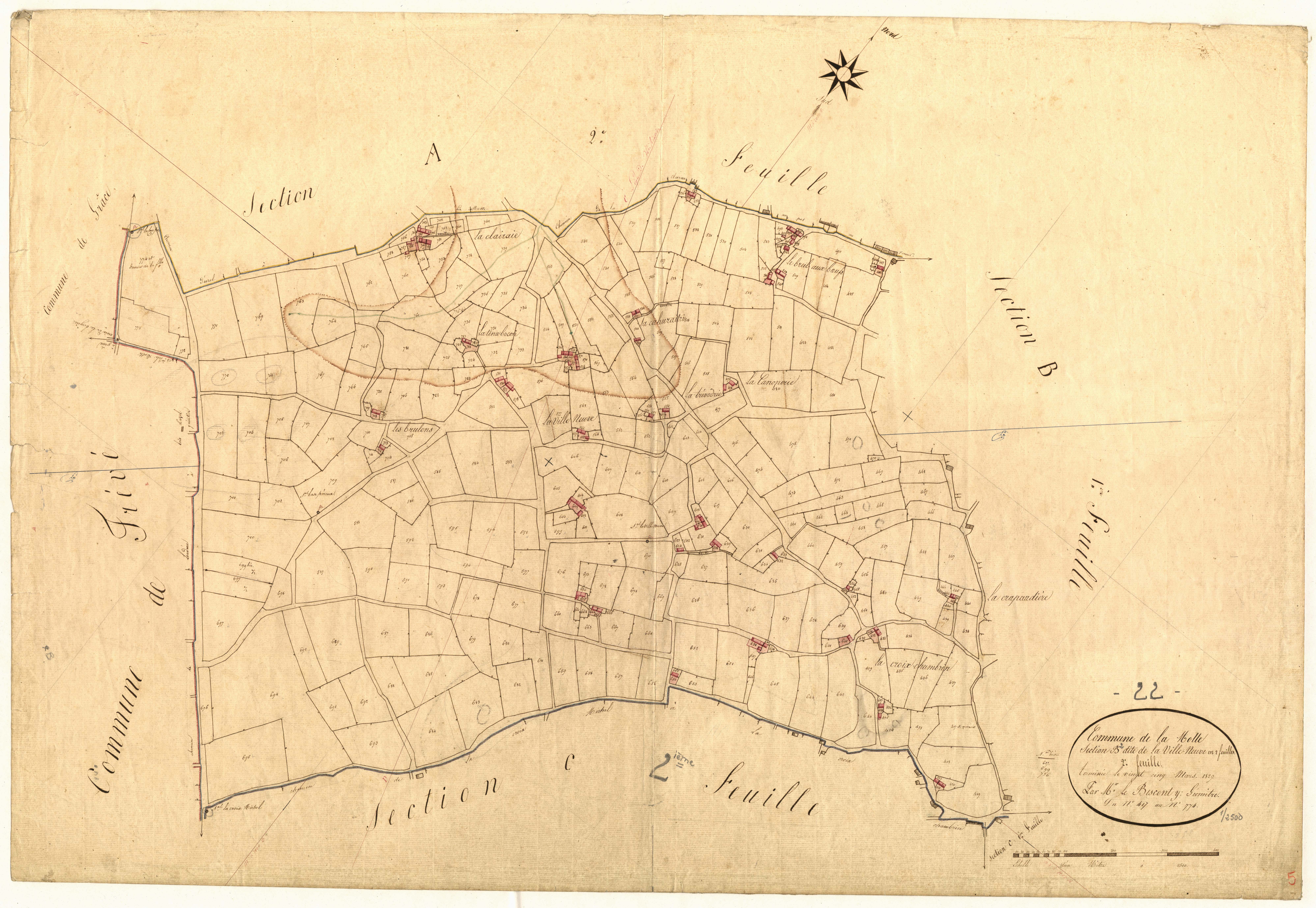 La Motte - Section B, 2e feuille