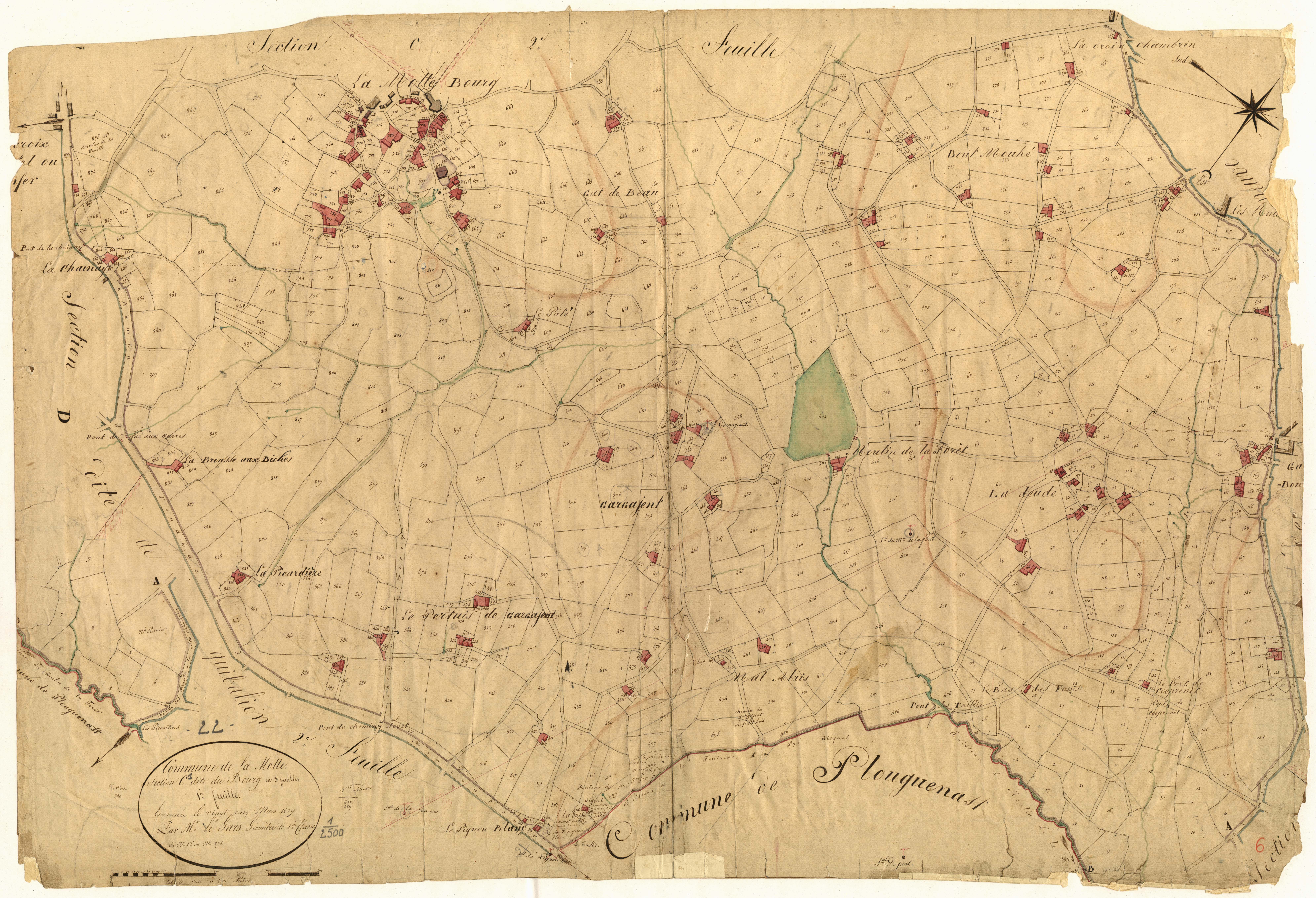 La Motte - Section C, 1re feuille