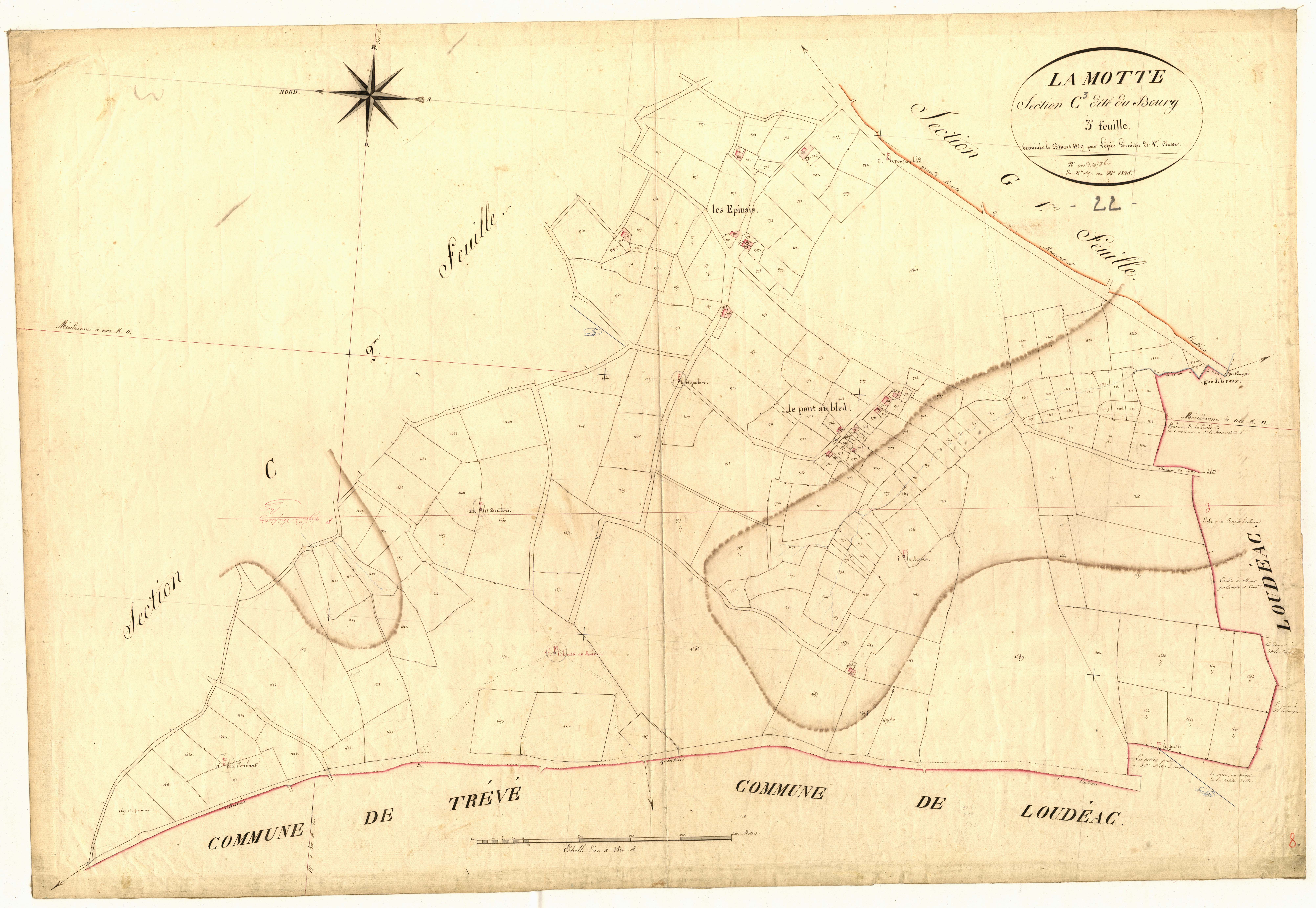 La Motte - Section C, 3e feuille