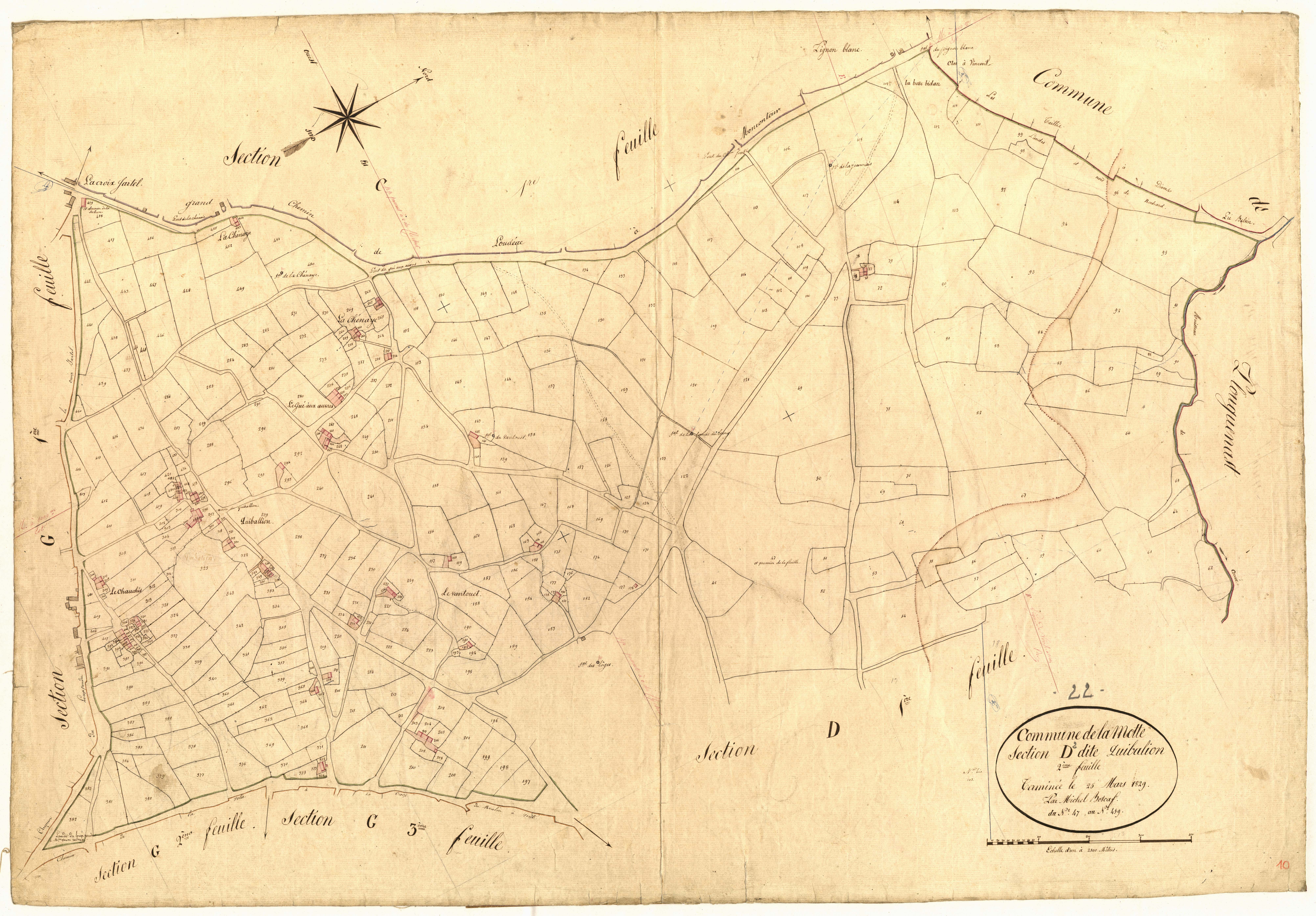 La Motte - Section D, 2e feuille