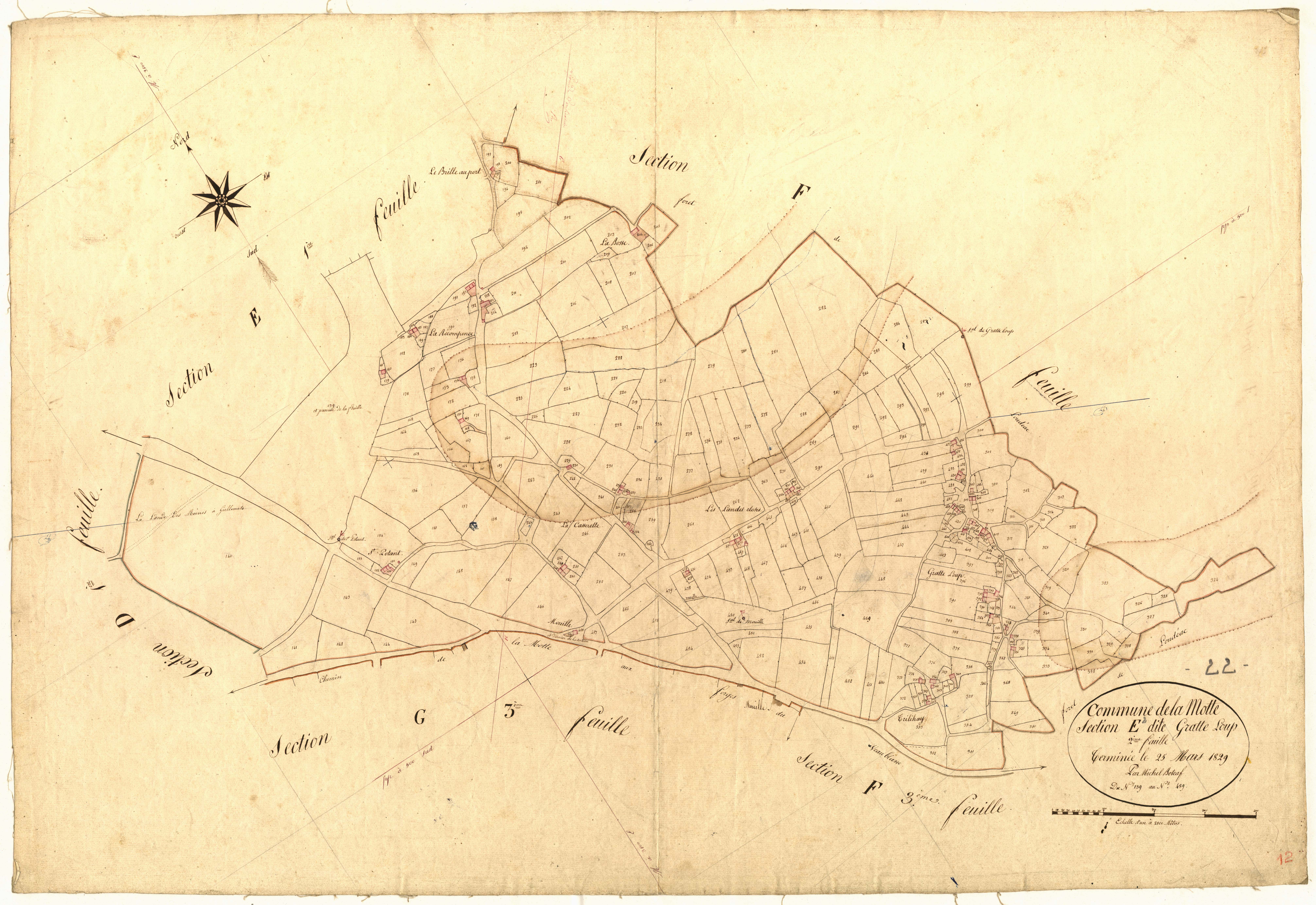 La Motte - Section E, 2e feuille