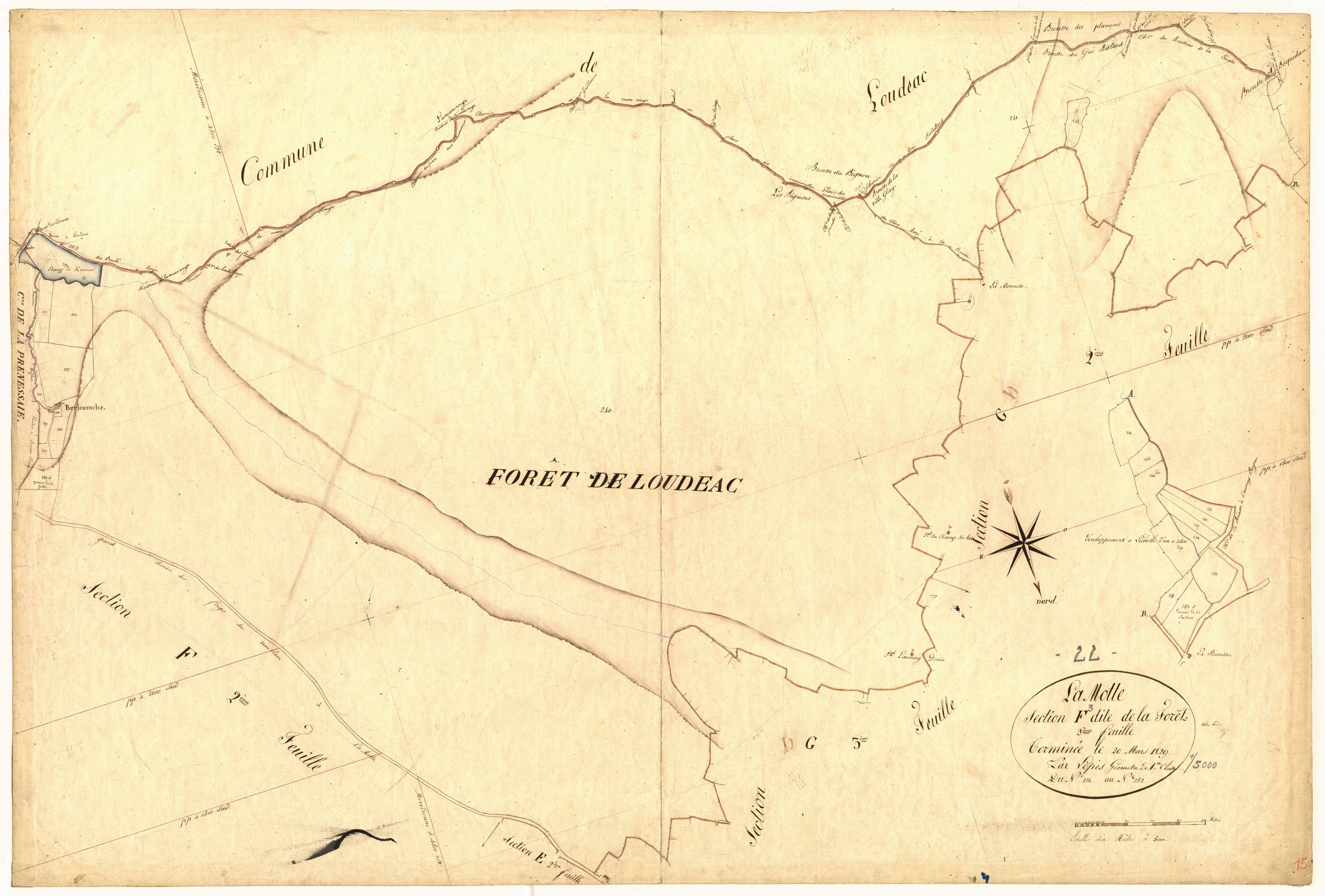 La Motte - Section F, 3e feuille
