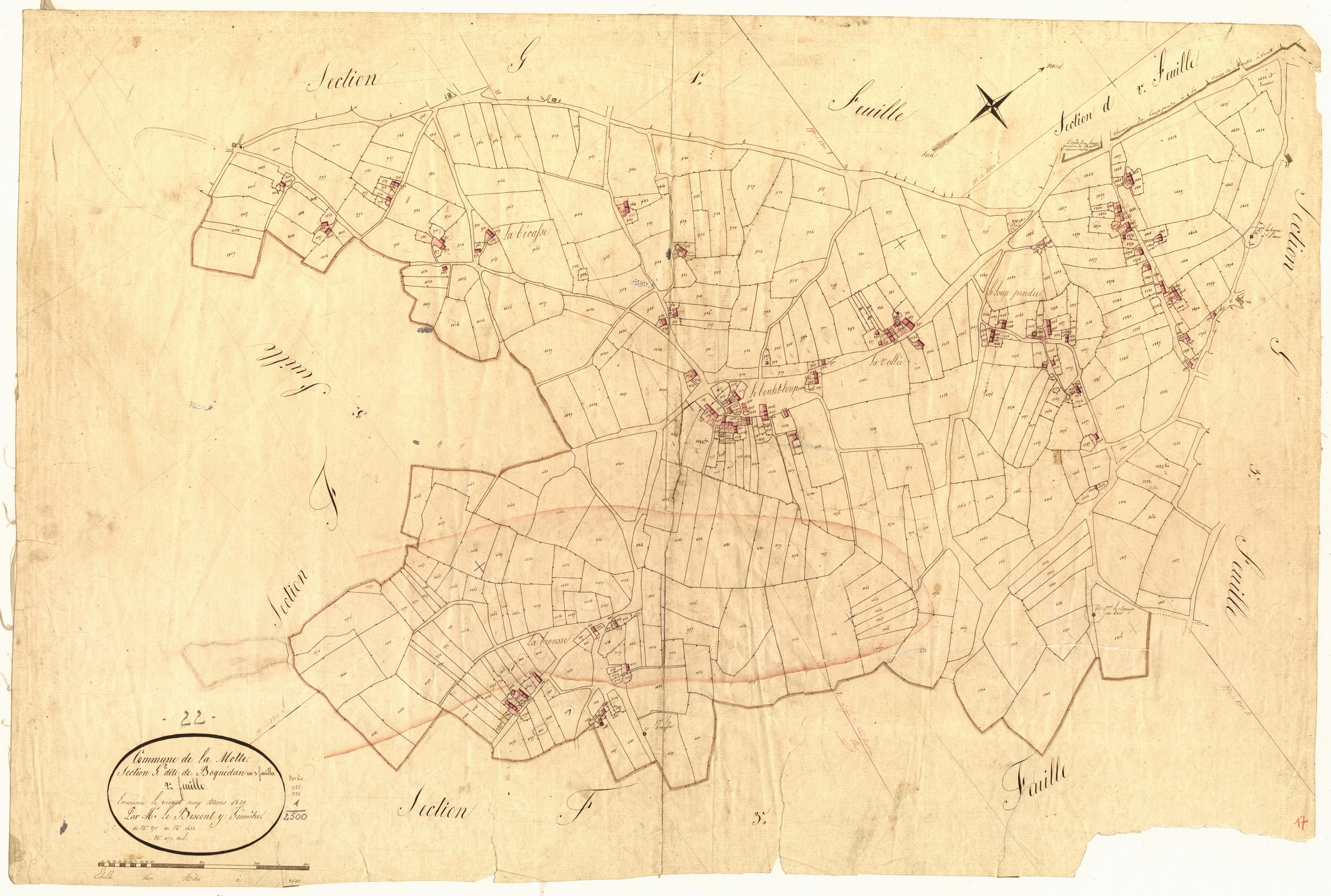 La Motte - Section G, 2e feuille
