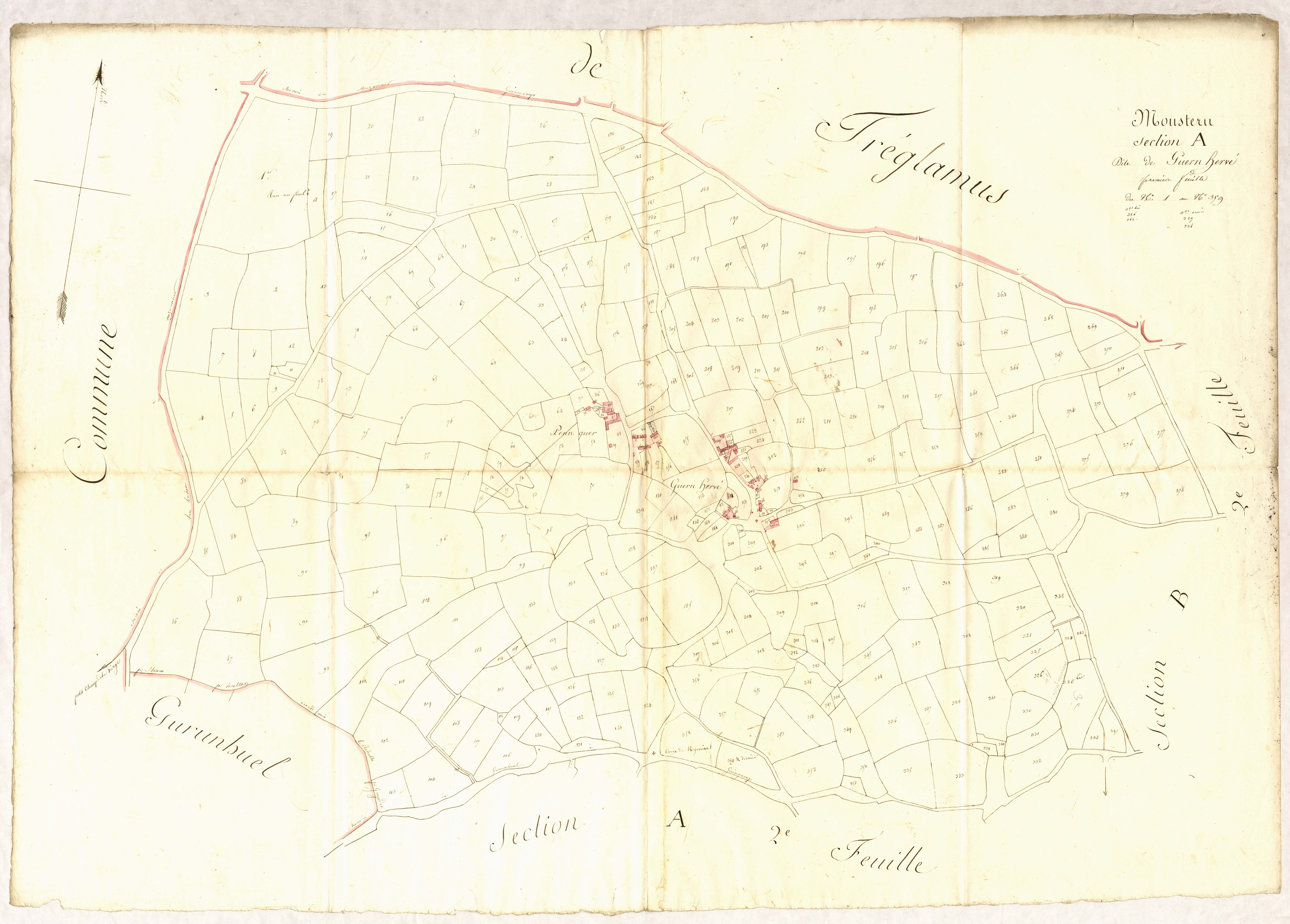 Moustéru - Section A, 1re feuille