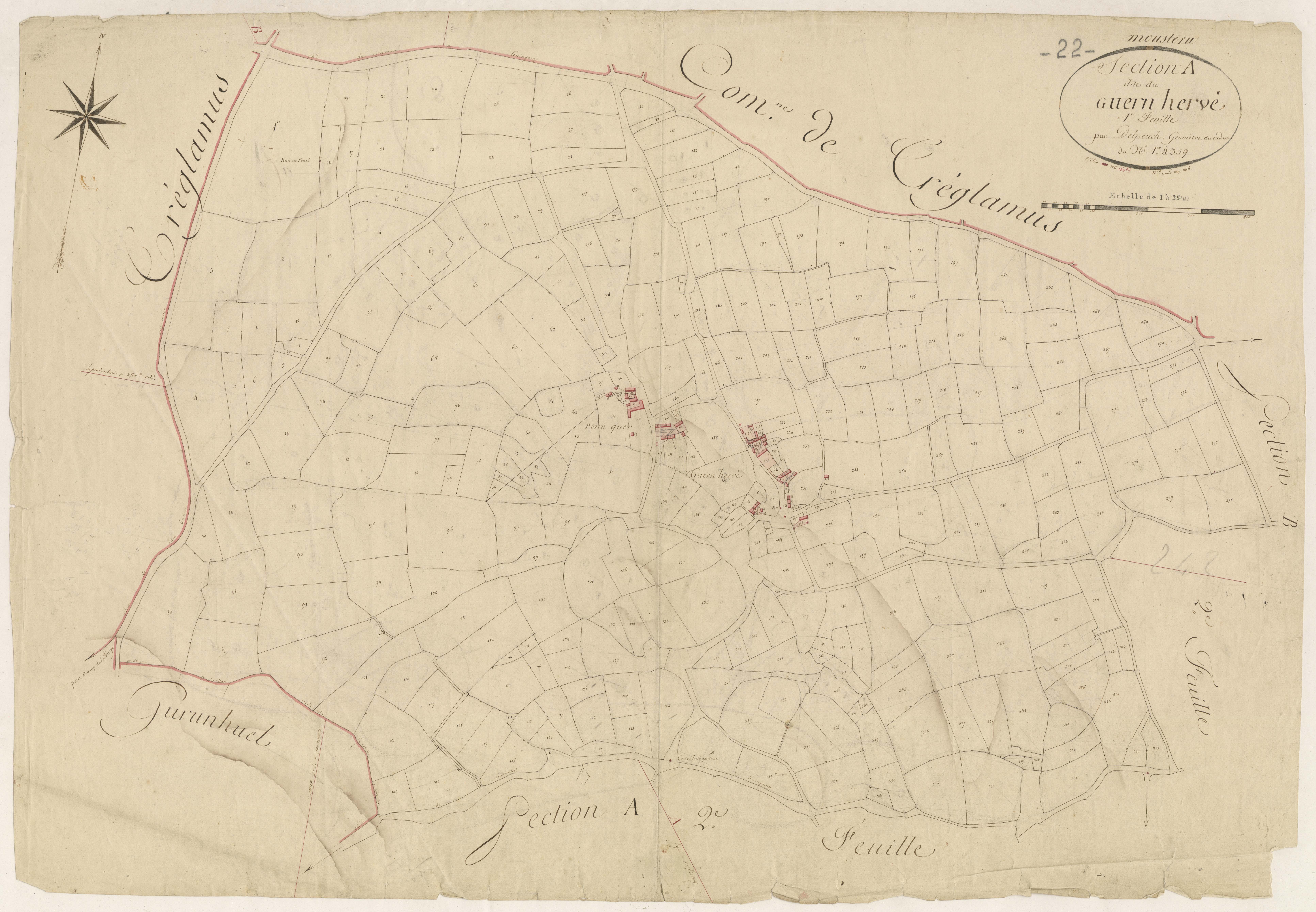 Moustéru - Section A, 1re feuille