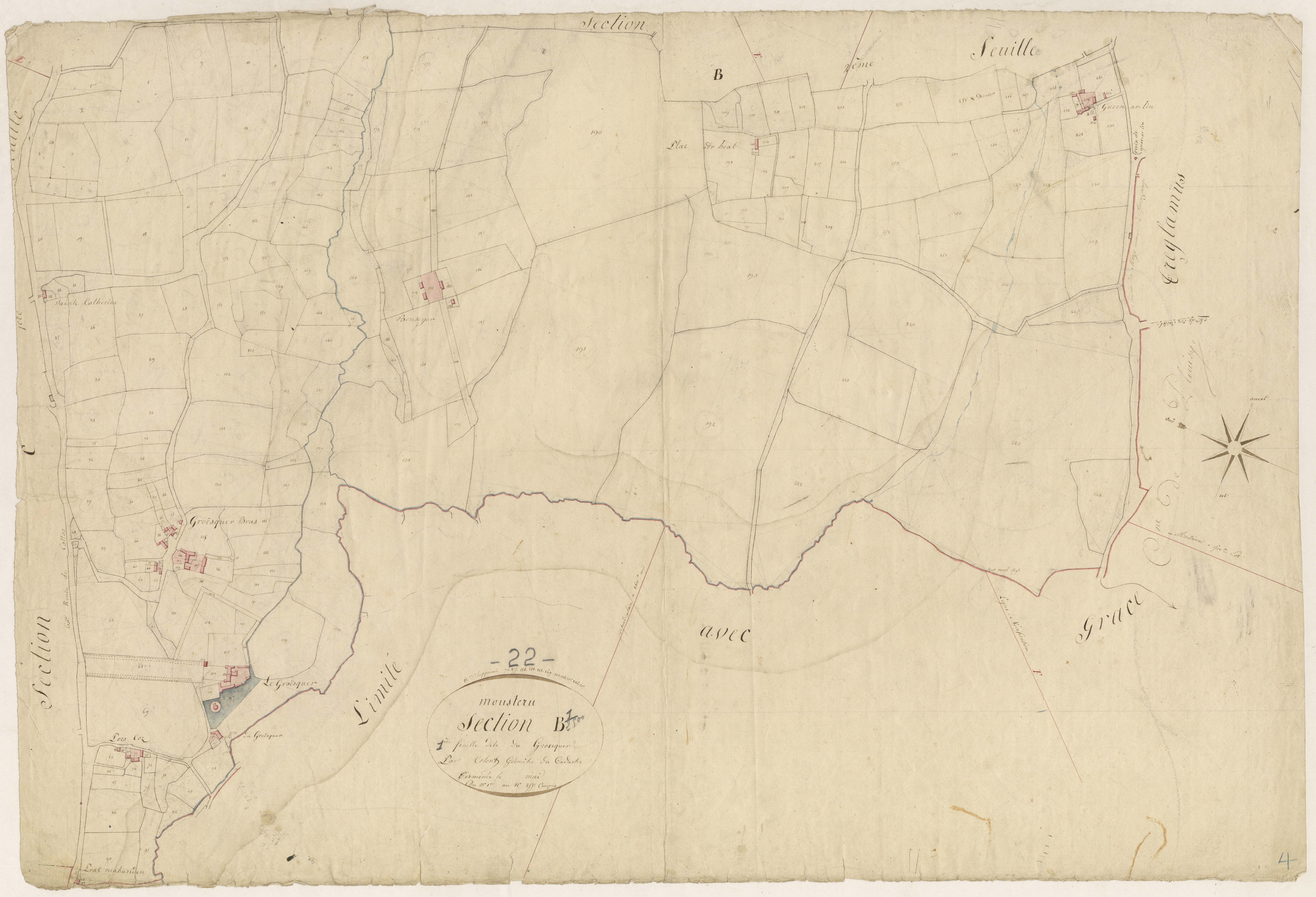 Moustéru - Section B, 1re feuille