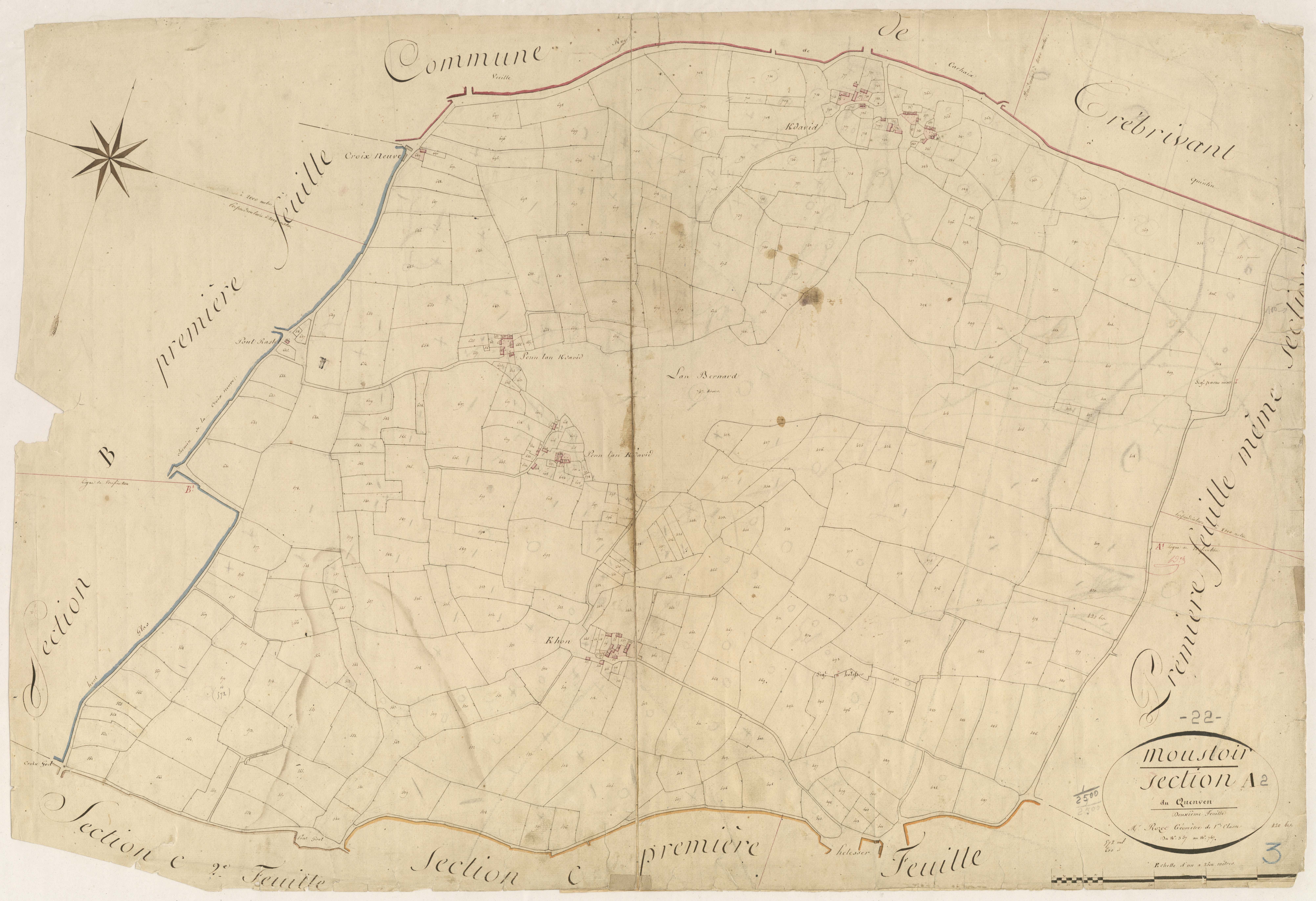 Le Moustoir - Section A, 2e feuille
