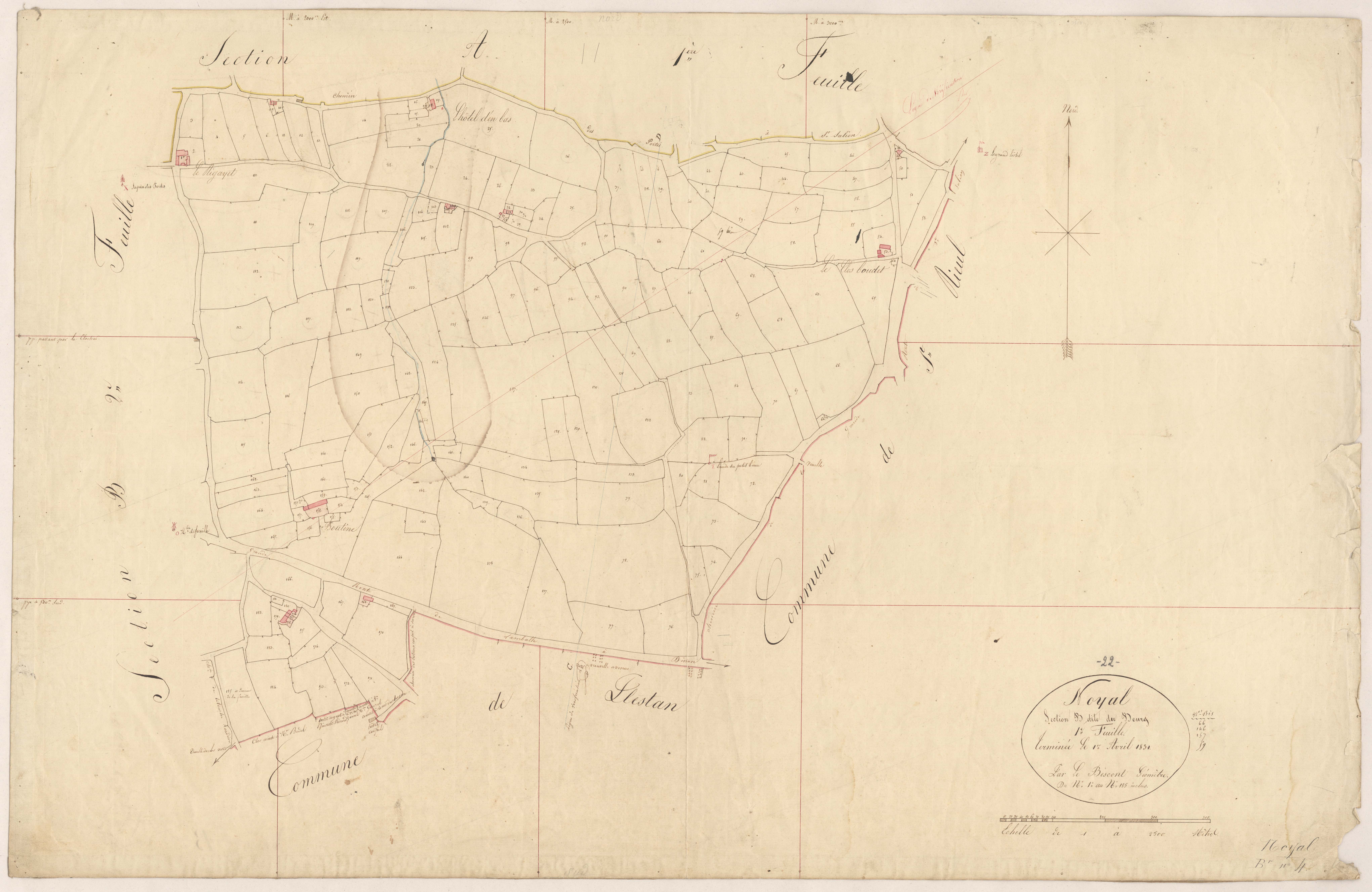 Noyal - Section B, 1re feuille