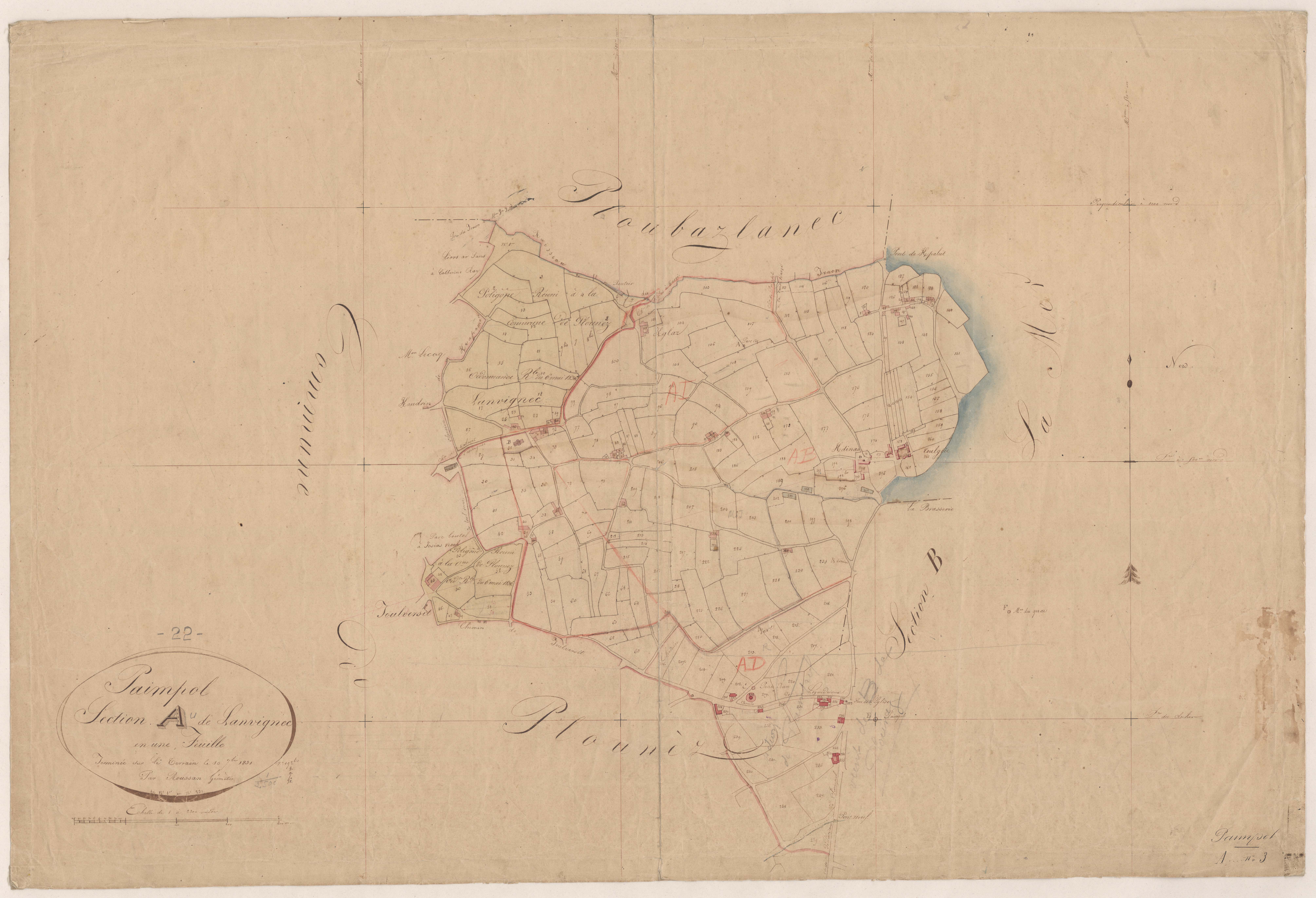 Paimpol - Section A, feuille unique