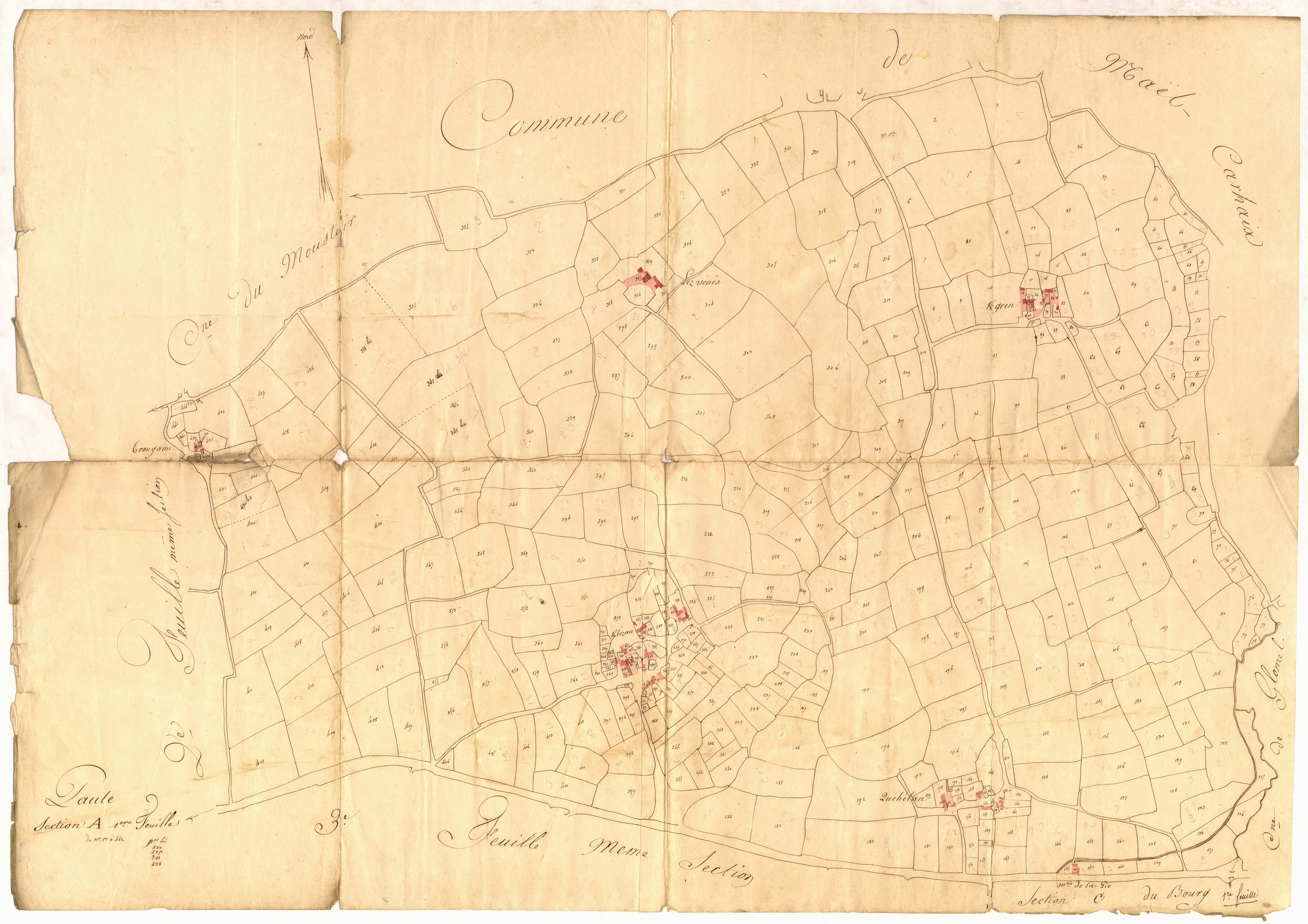 Paule - Section A, 1re feuille