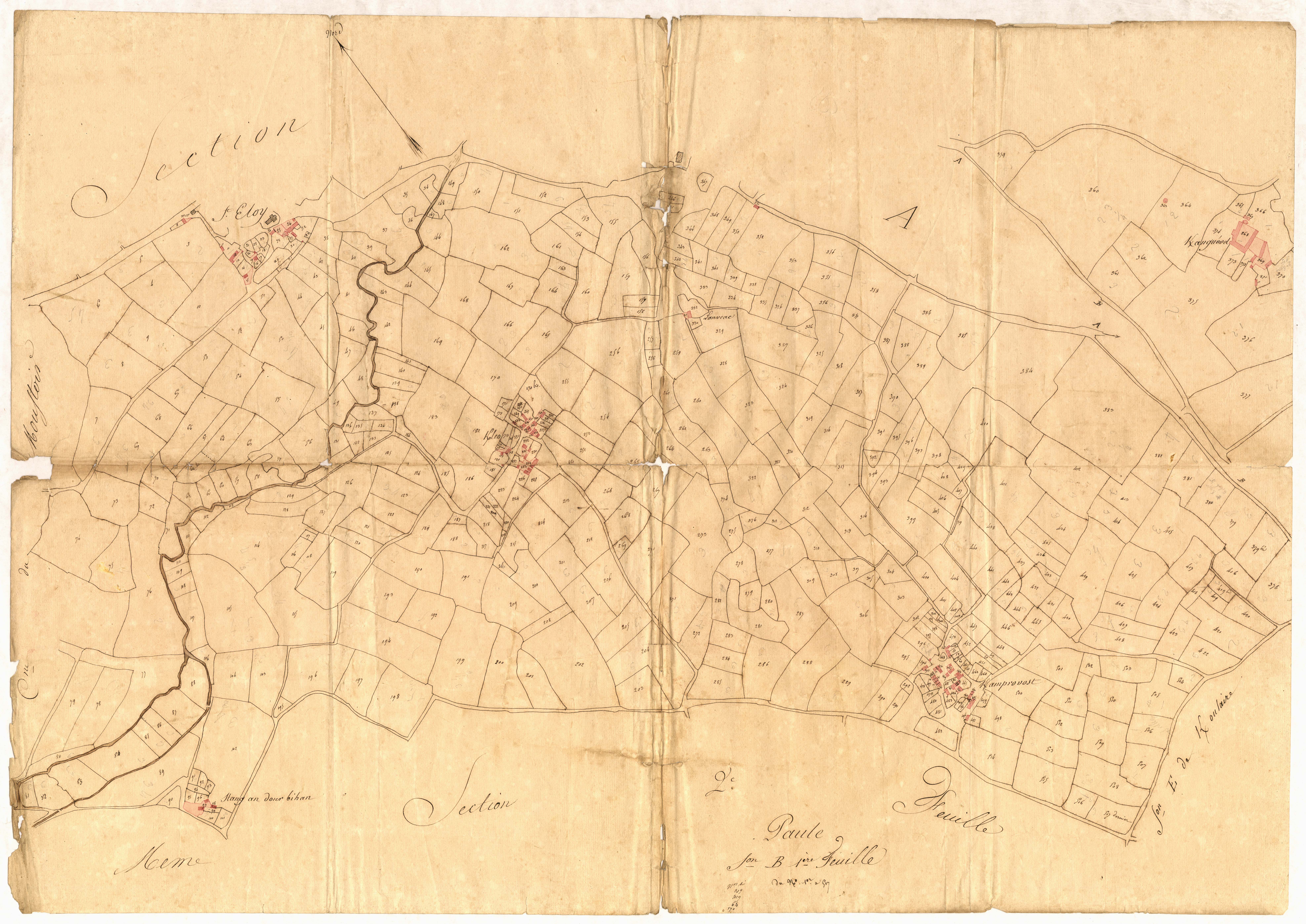 Paule - Section B, 1re feuille