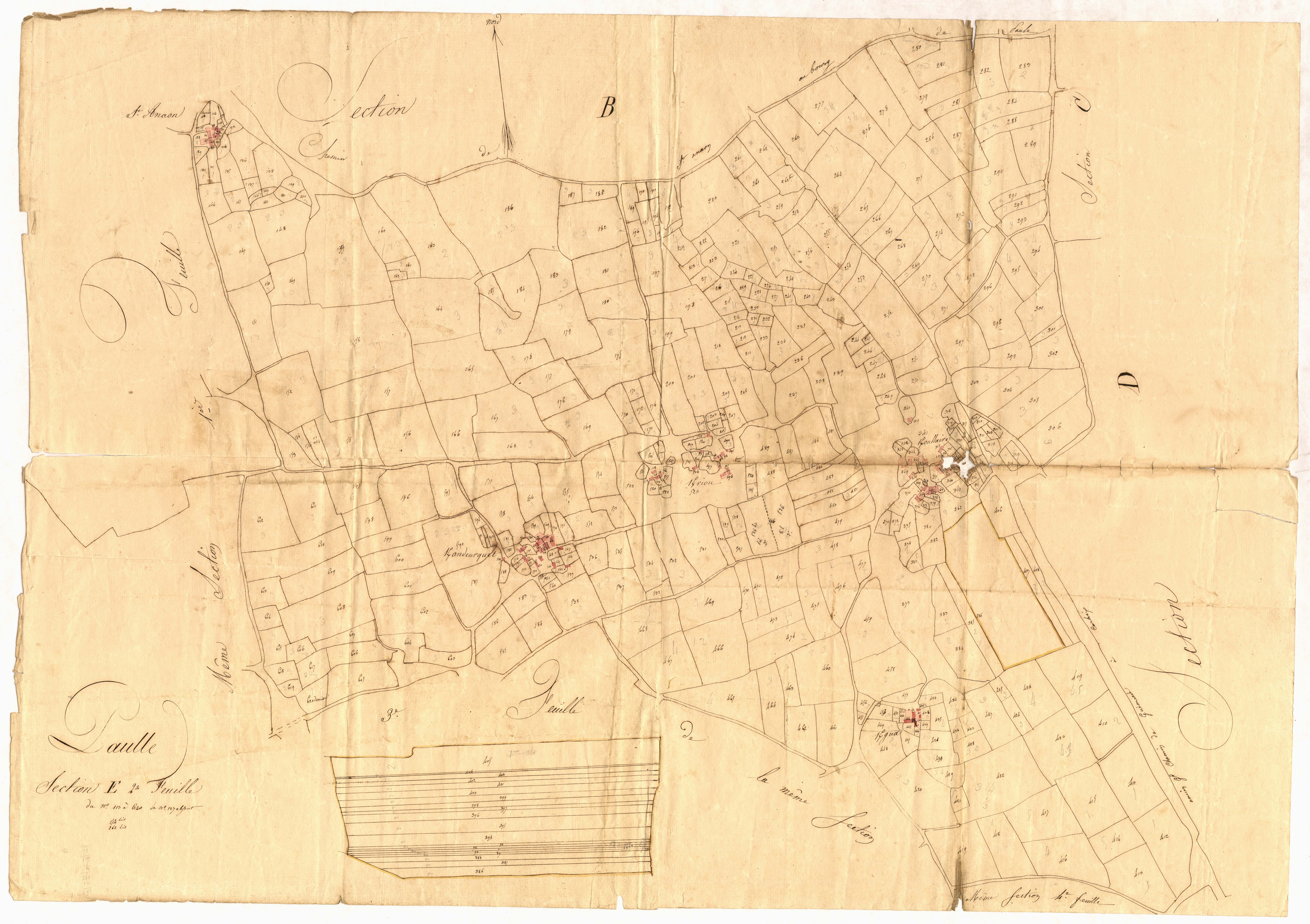 Paule - Section E, 2e feuille