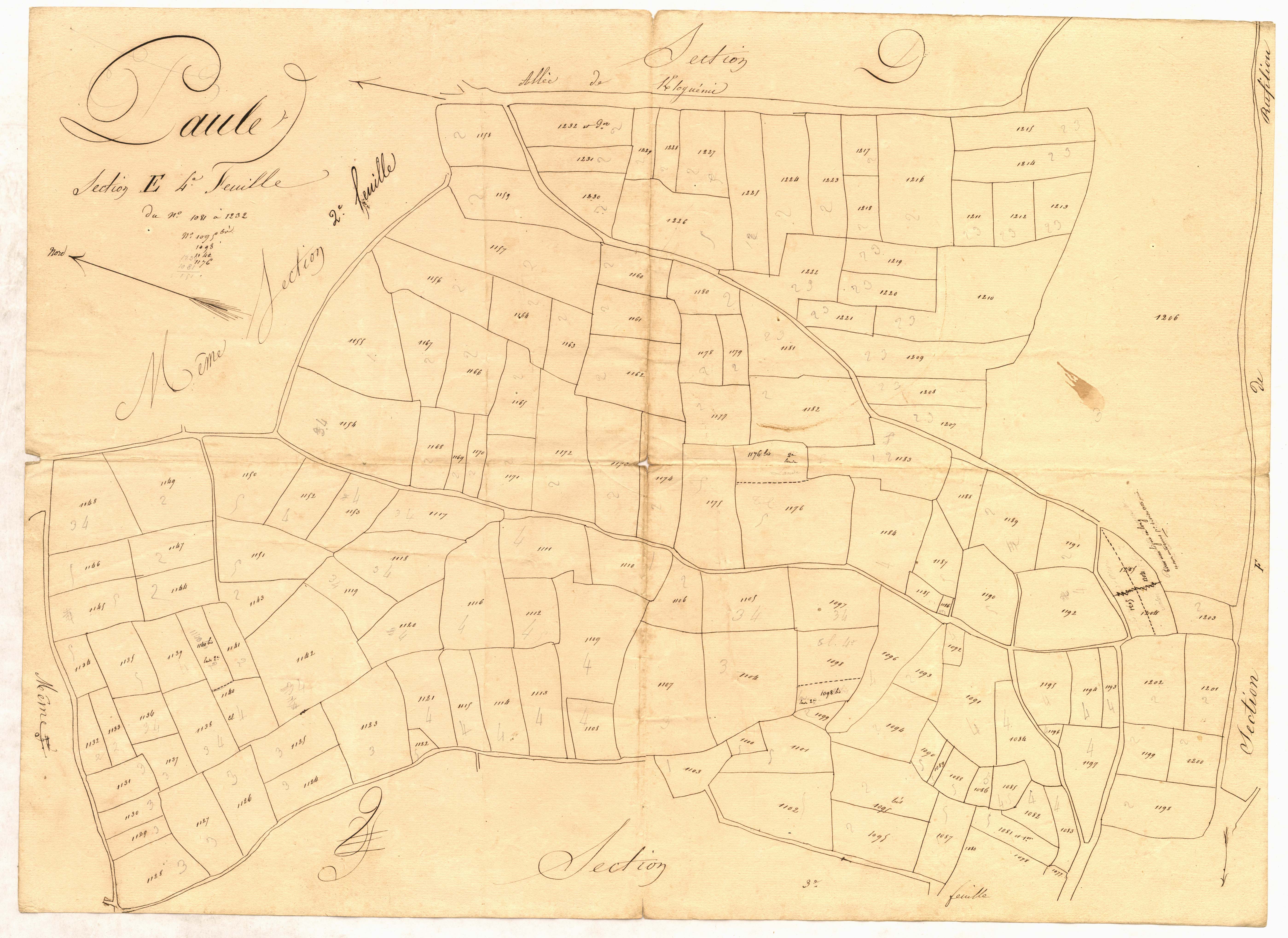 Paule - Section E, 4e feuille