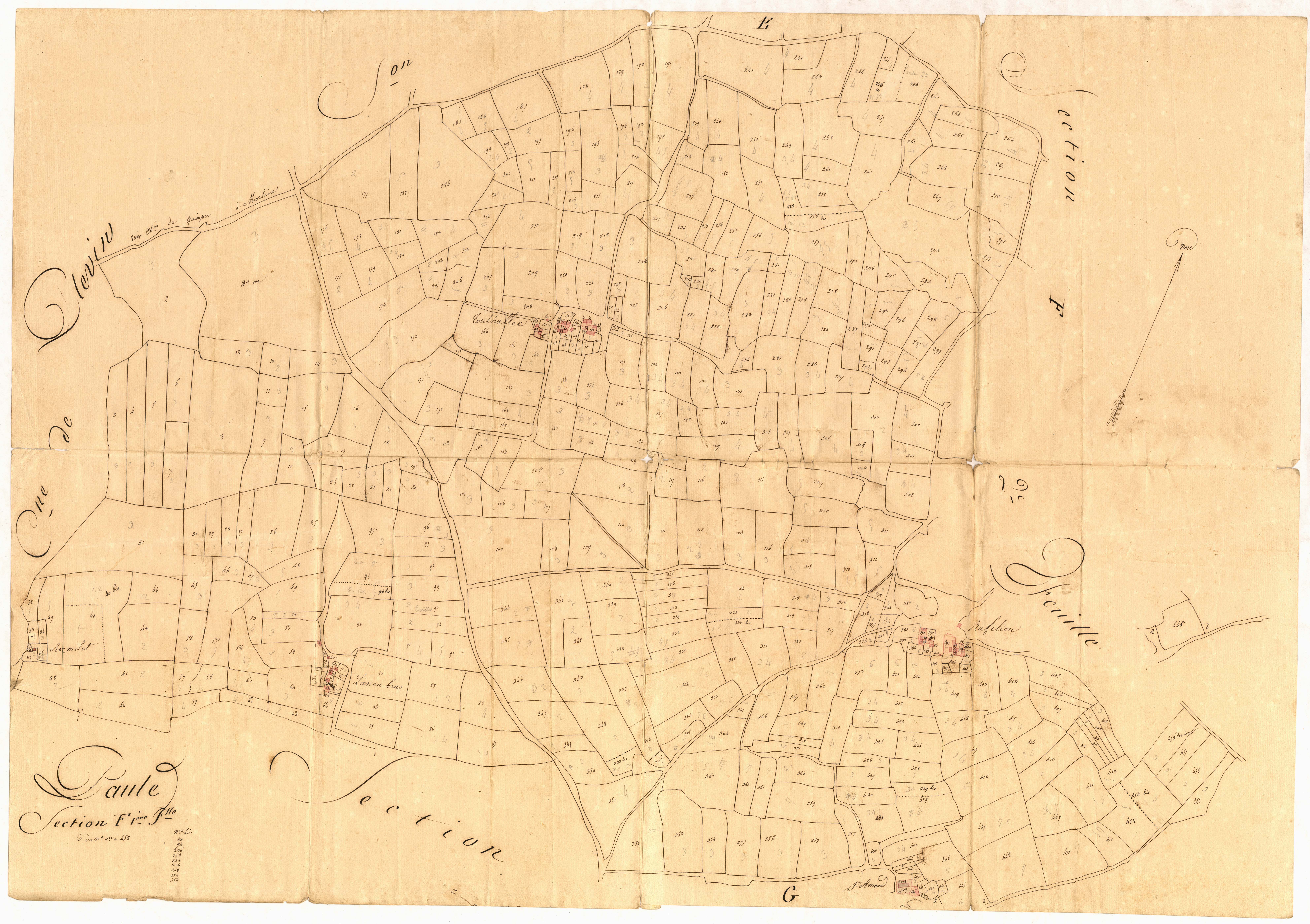 Paule - Section F, 1re feuille
